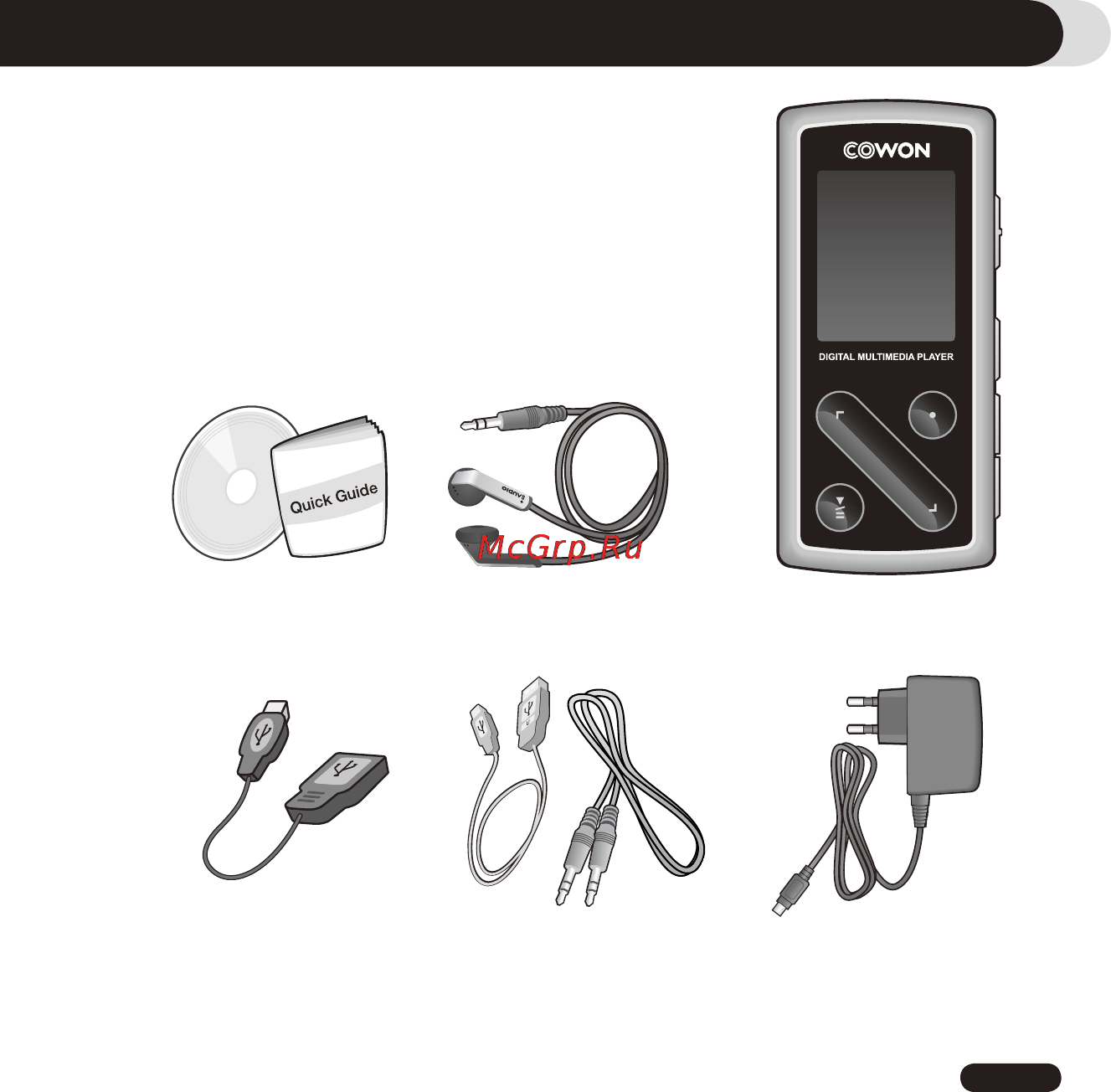 Cowon UDIO 6 [9/62] Знакомство с проигрывателем iaudio 6