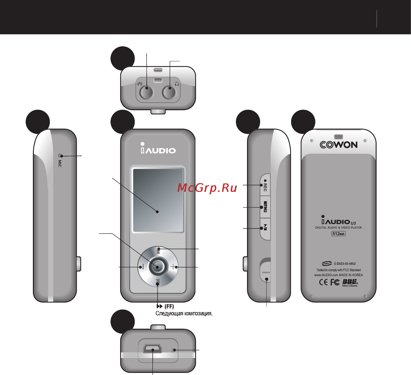 Cowon IAUDIO U3 [13/68] Перед использованием
