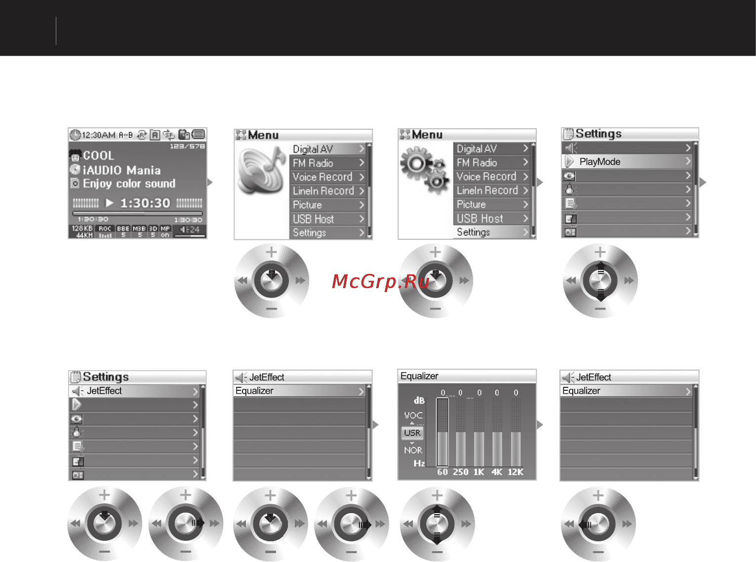 Iaudio X5 (30Gb) [14/48] Основные операции