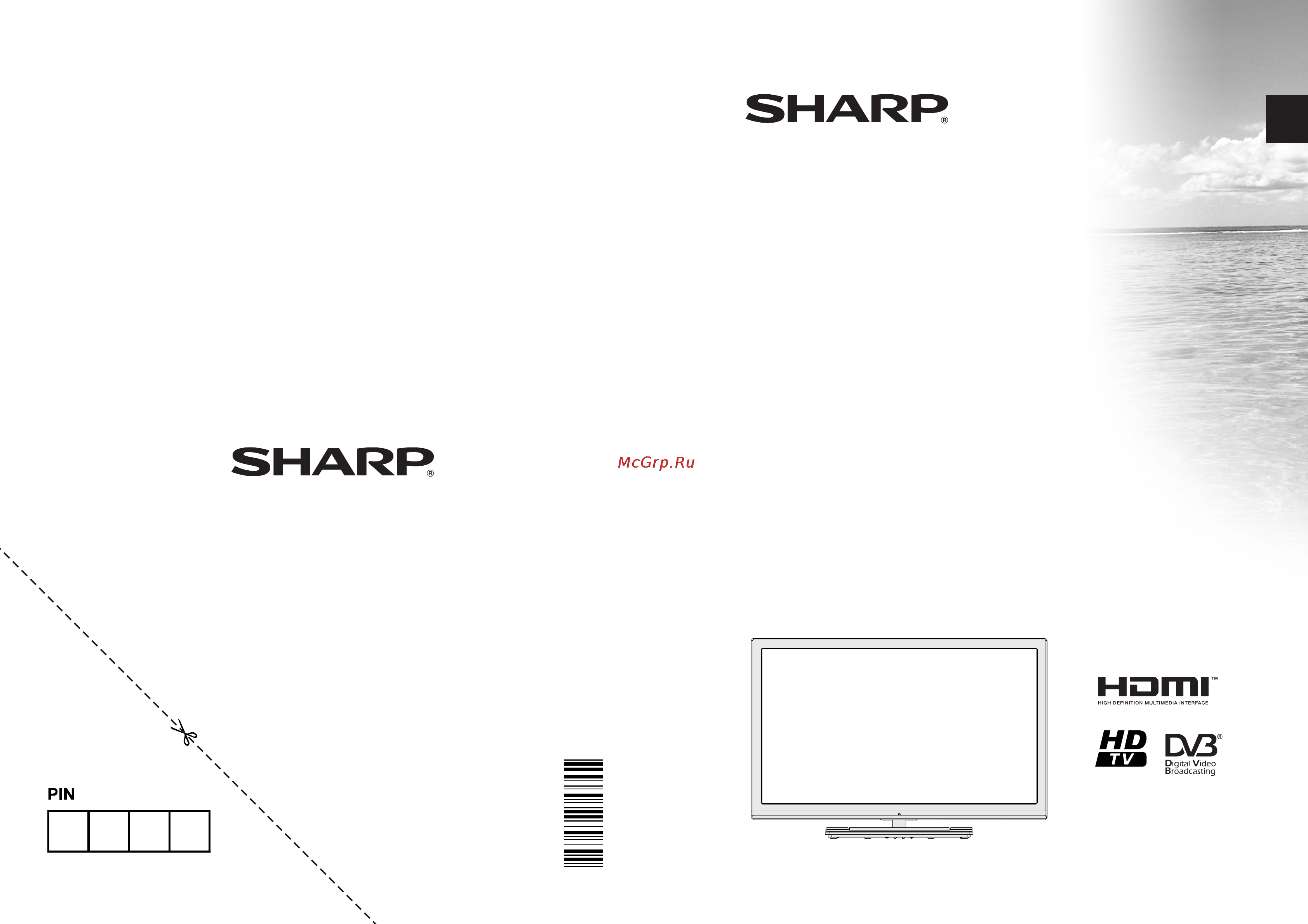 Sharp LC-24LE250RU-WH Инструкция по эксплуатации онлайн