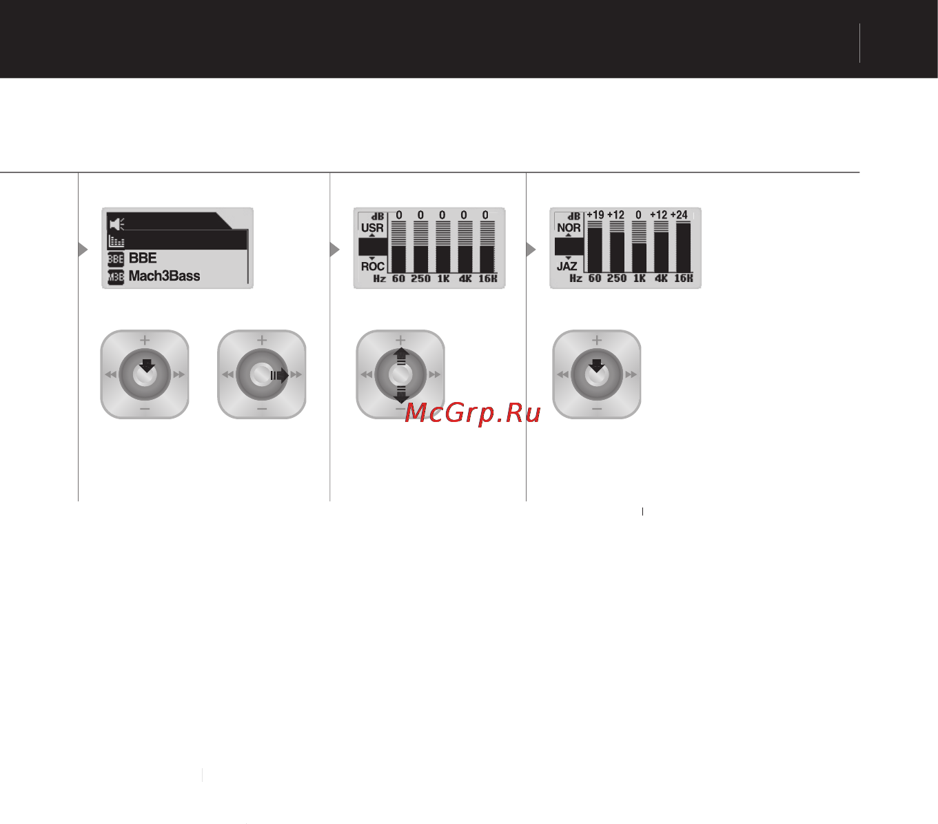 Cowon IAUDIO G3 [19/71] При нажатии кнопки rec запись измененное значение пункта меню возвращается к
