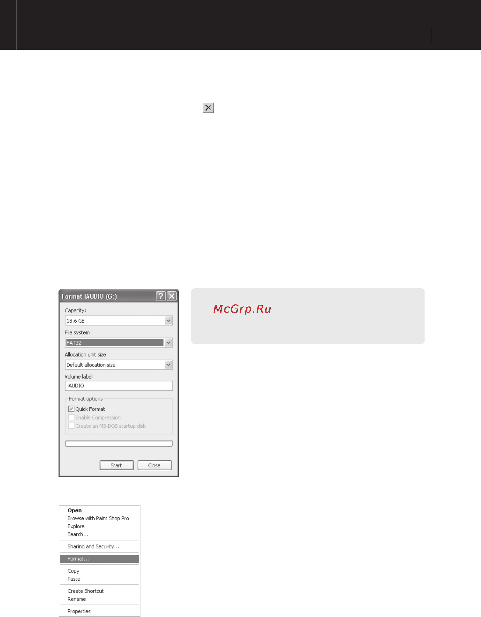 Cowon IAUDIO M3 [41/50] Deleting mp3 ﬁ les in iaudio formatting hdd