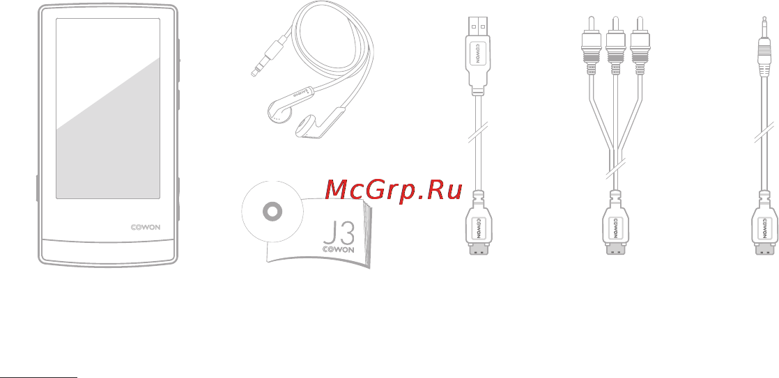 Cowon J3 [9/48] Комплект поставки