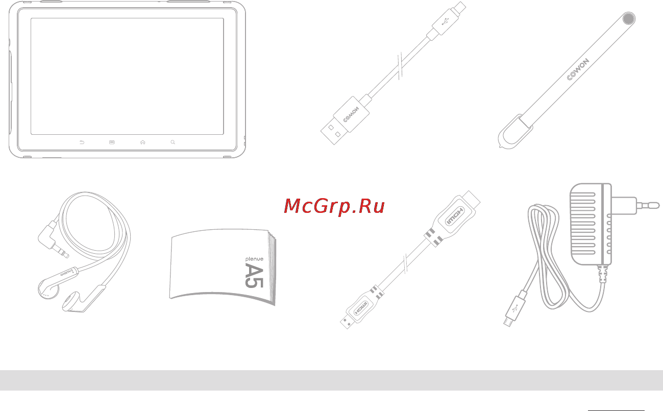 Cowon A5 PLENUE [10/27] Комплект поставки