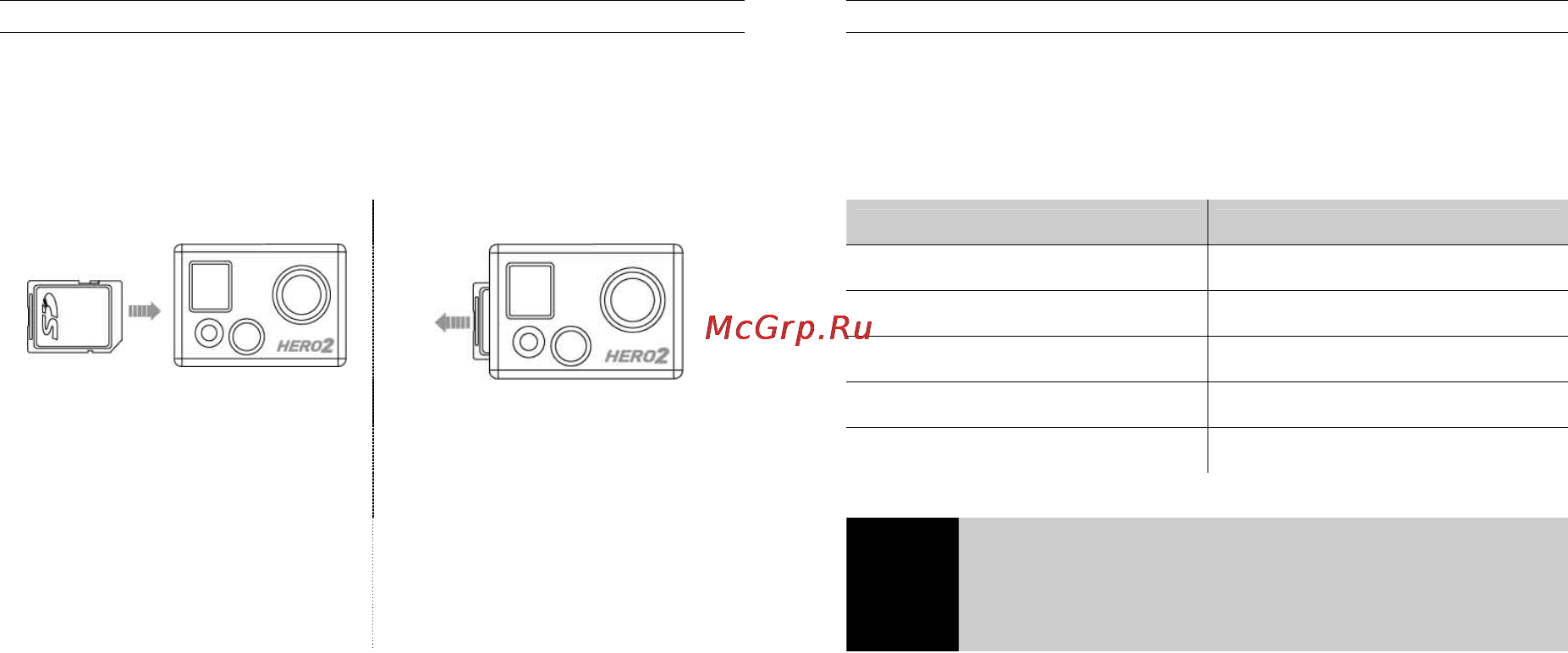 Gopro HD 2 [16/23] Запись информации u041aарты sd системные требования
