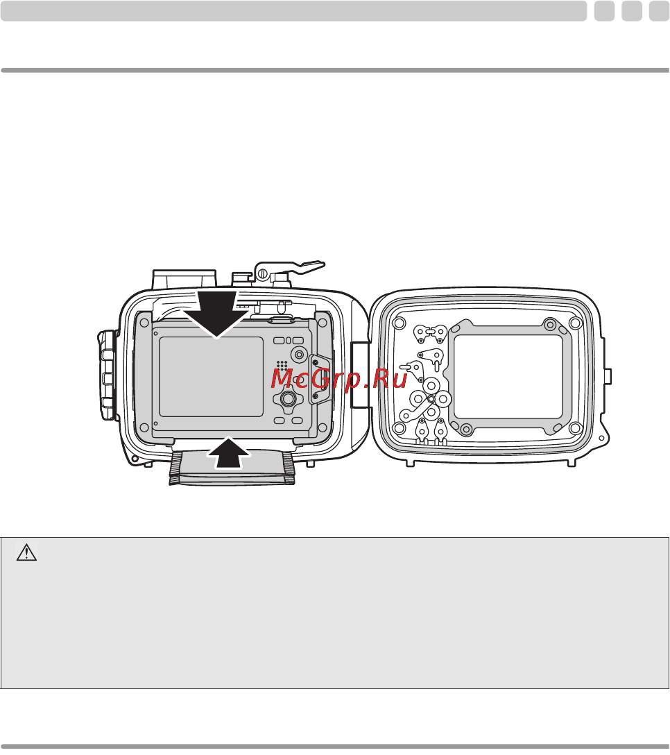 Olympus PT-048 [17/32] Вставьте цифровую фотокамеру внутрь