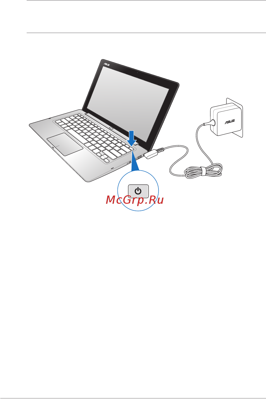 Asus TX201LA-CQ026H [36/152] Нажмите кнопку питания на станции