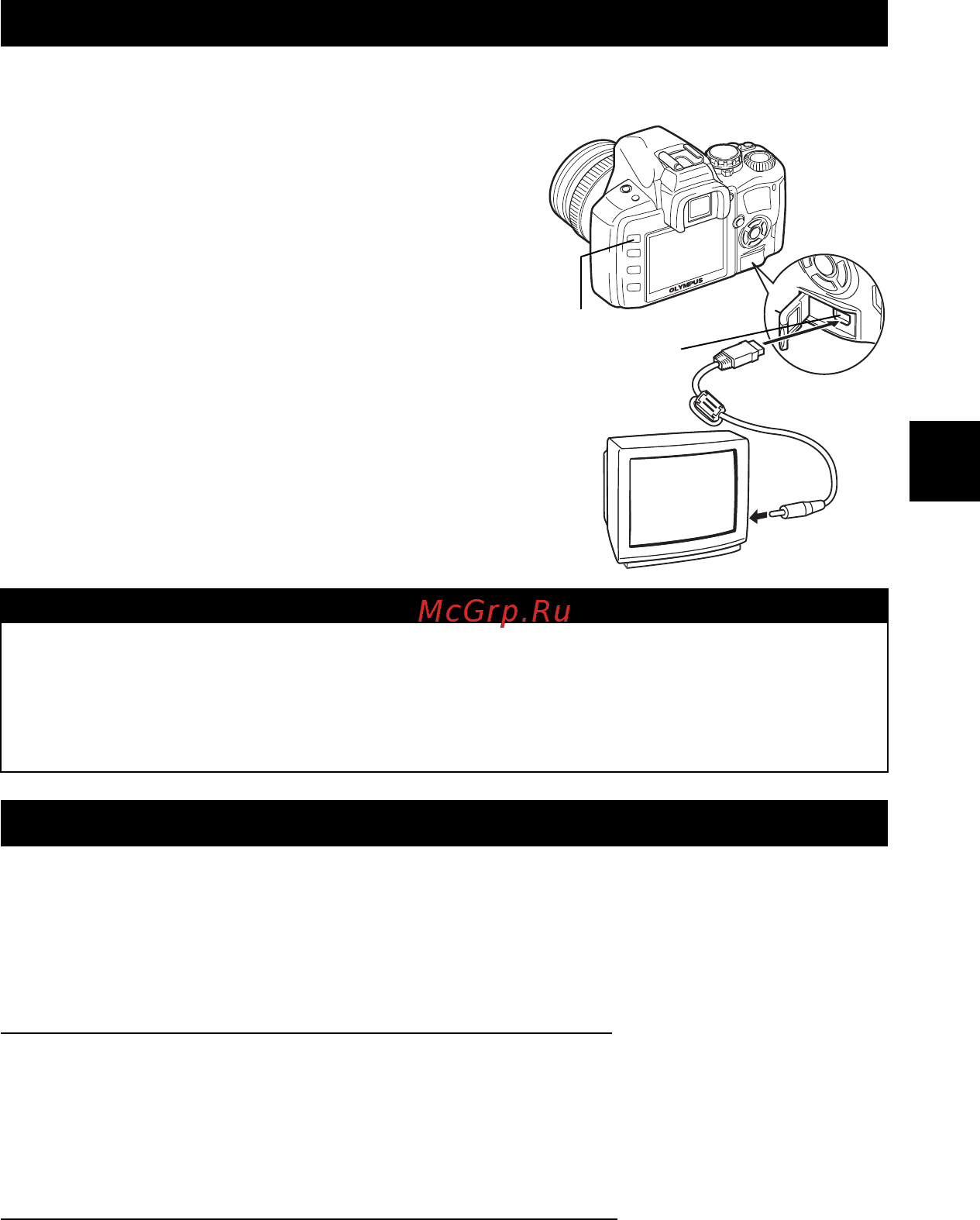 Olympus E-410 [59/128] Воспроизведение экране телевизора