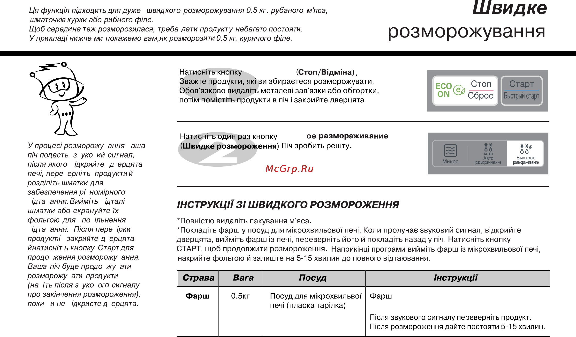 LG MS2041CE [129/138] Розморожування