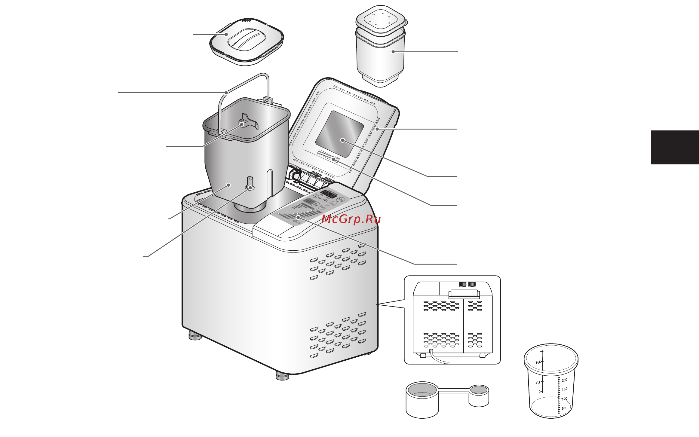 LG HB-2001BY [111/211] Основнi елементи конструкцiї i їх функцiональне призначення