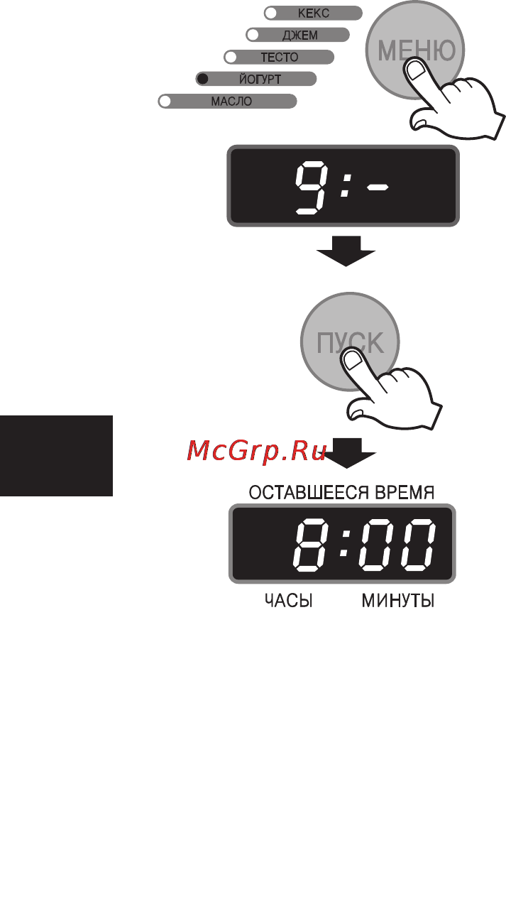 LG HB-2002BY [176/211] Йогурт режимін бағдарламалау