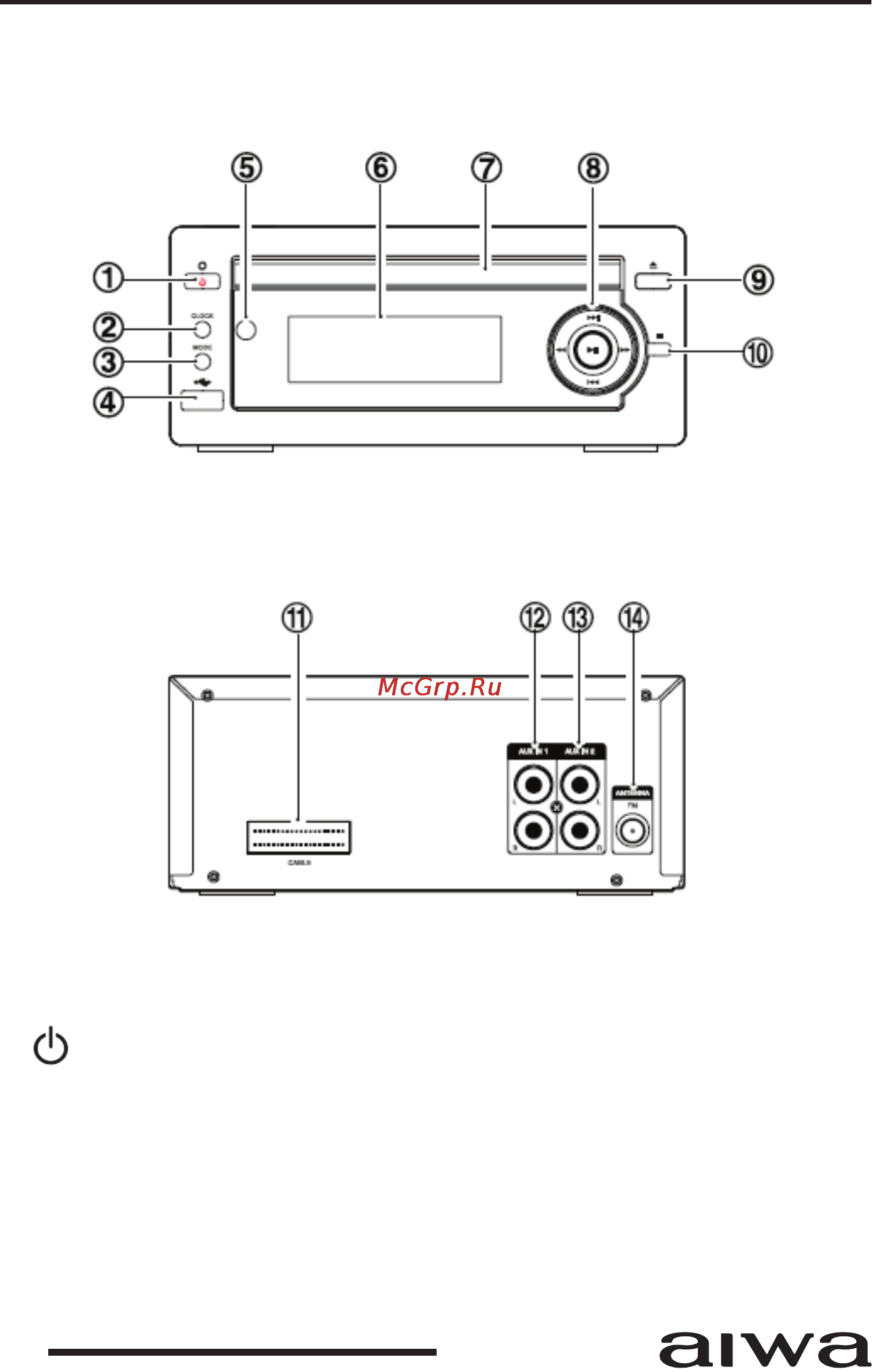 Aiwa AMK-41HD [8/25] Руководство по эксплуатации