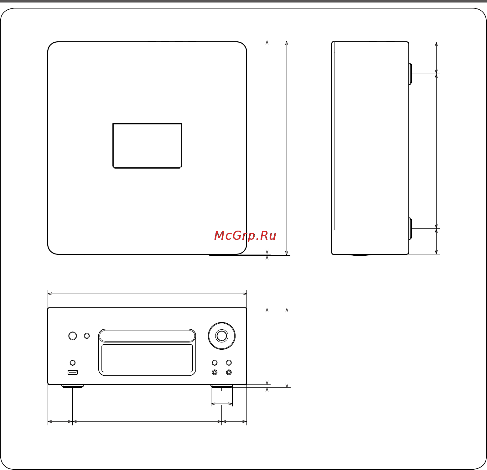 Denon Ceol New White [74/75] Размеры