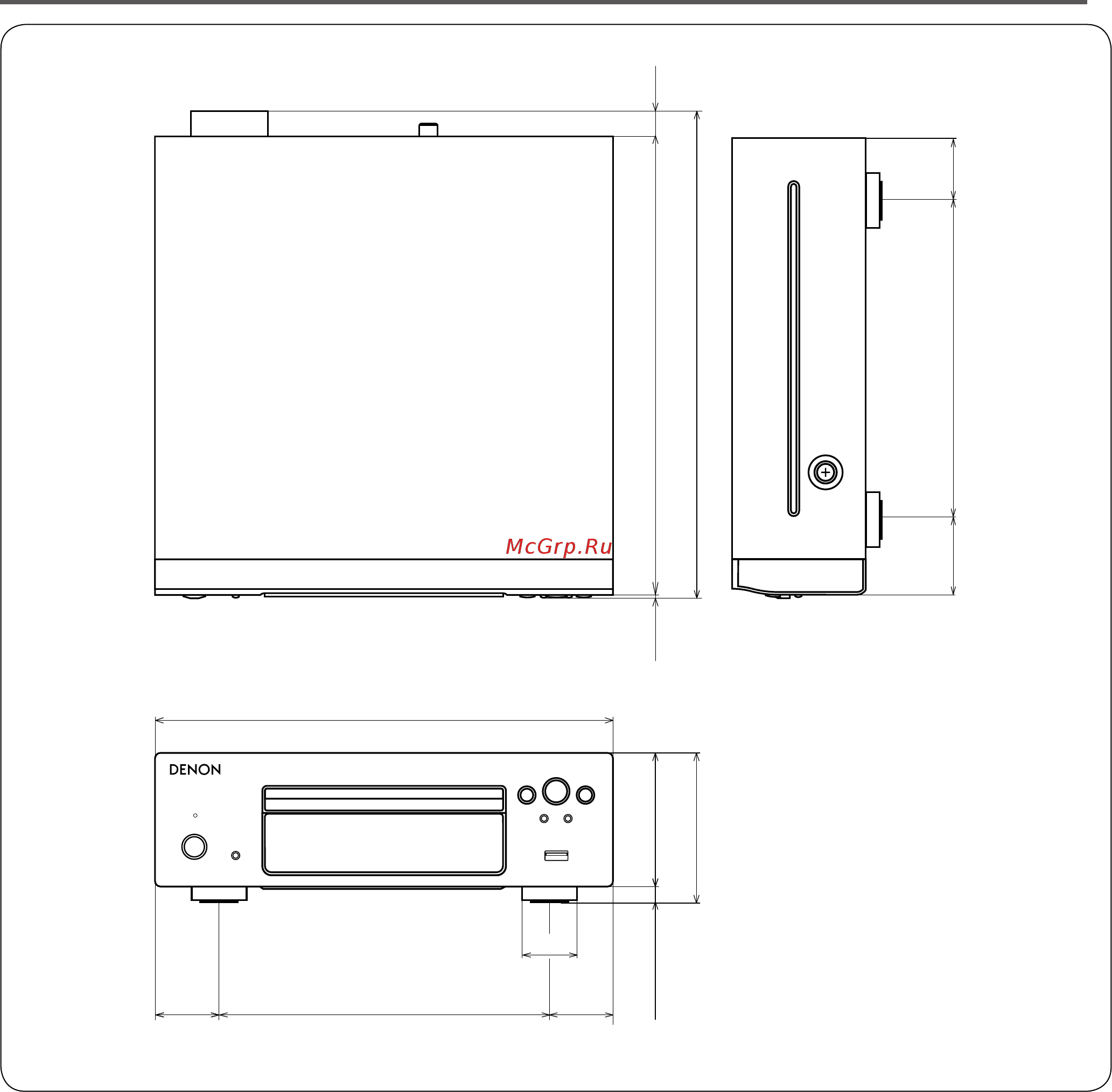 Denon DCD-F109 Premium Silver [27/28] Размеры