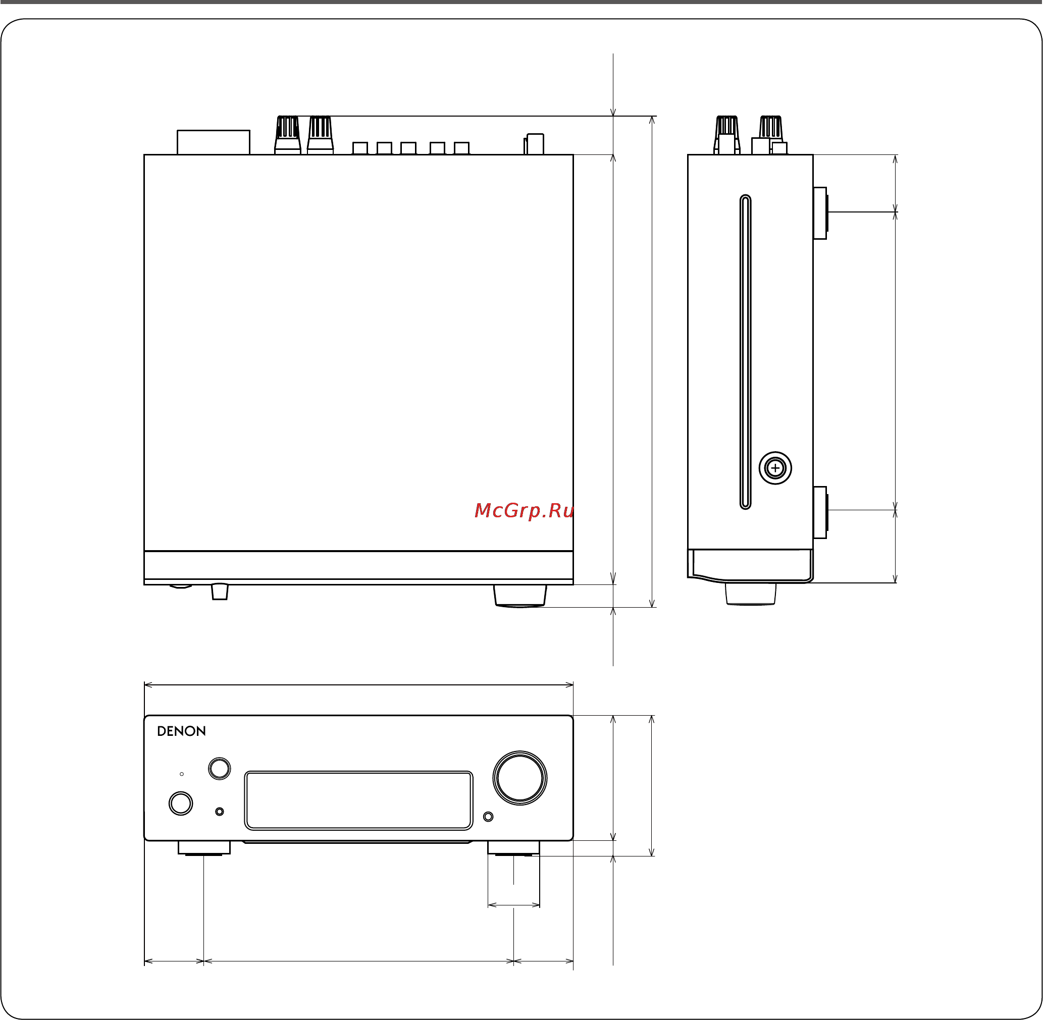 Denon DRAF109SPE2 [32/33] Размеры