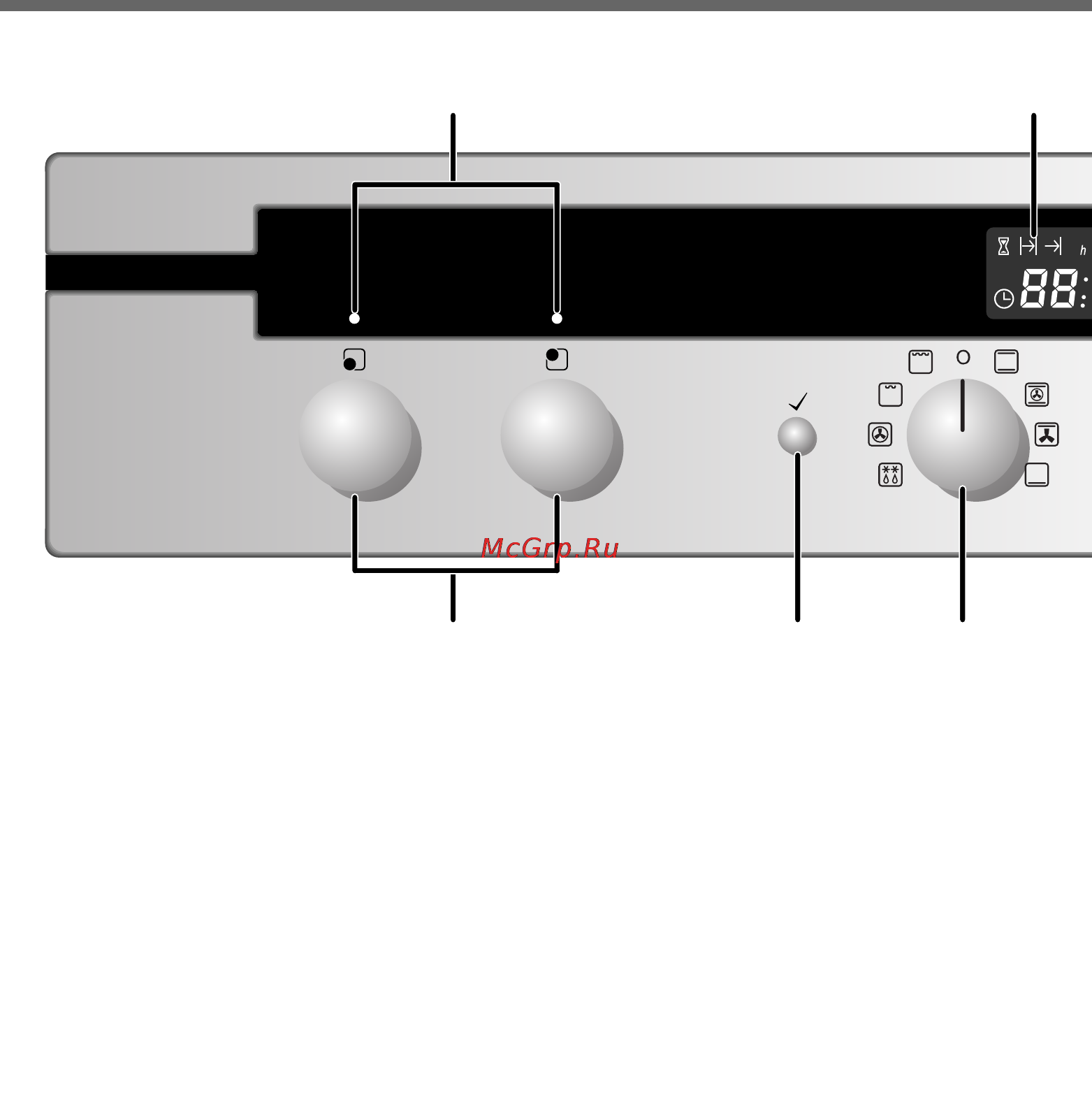 LG LE641122S [12/78] Control panel