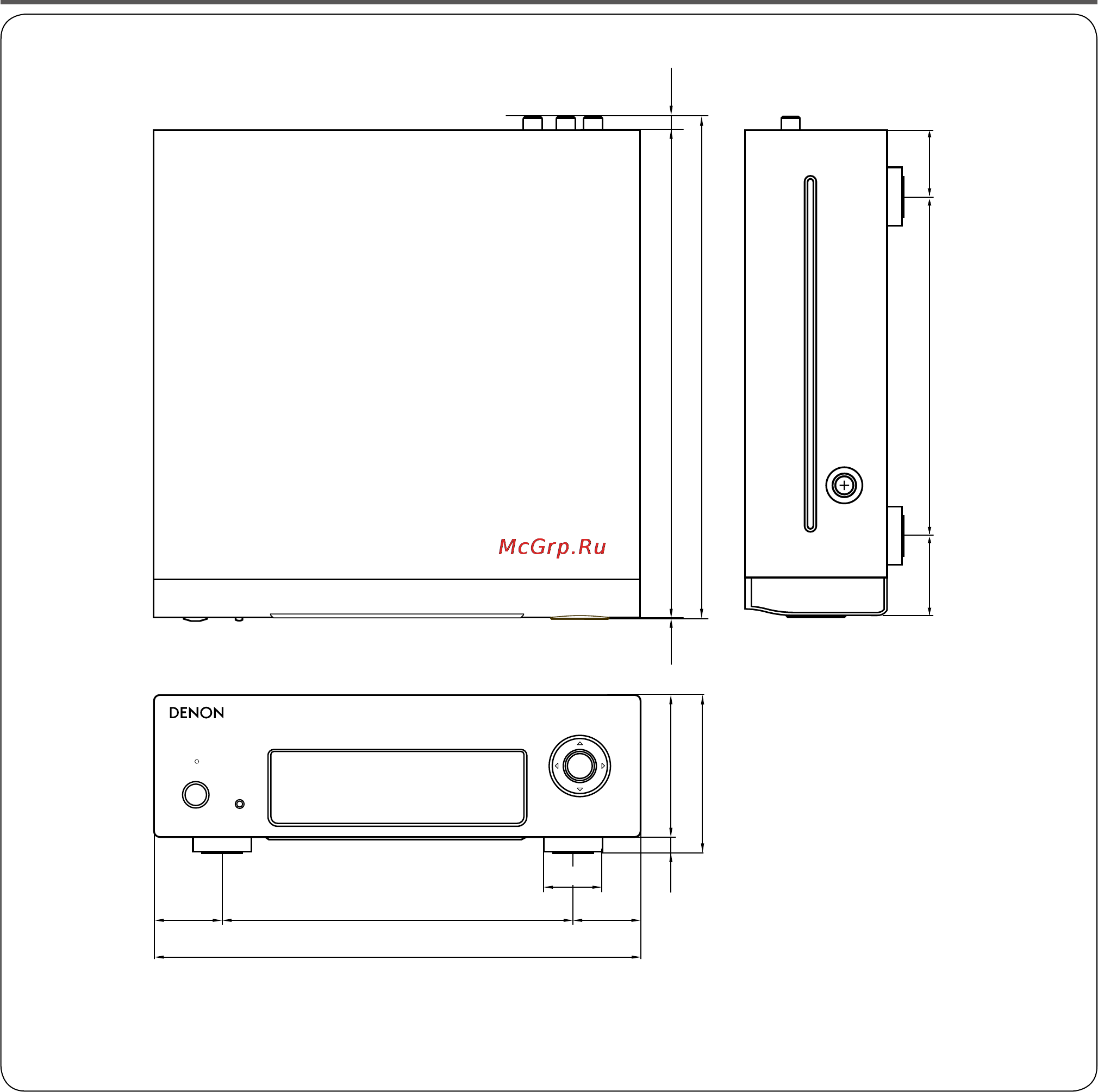 Denon DNP-F109 Premium Silver [50/51] Размеры