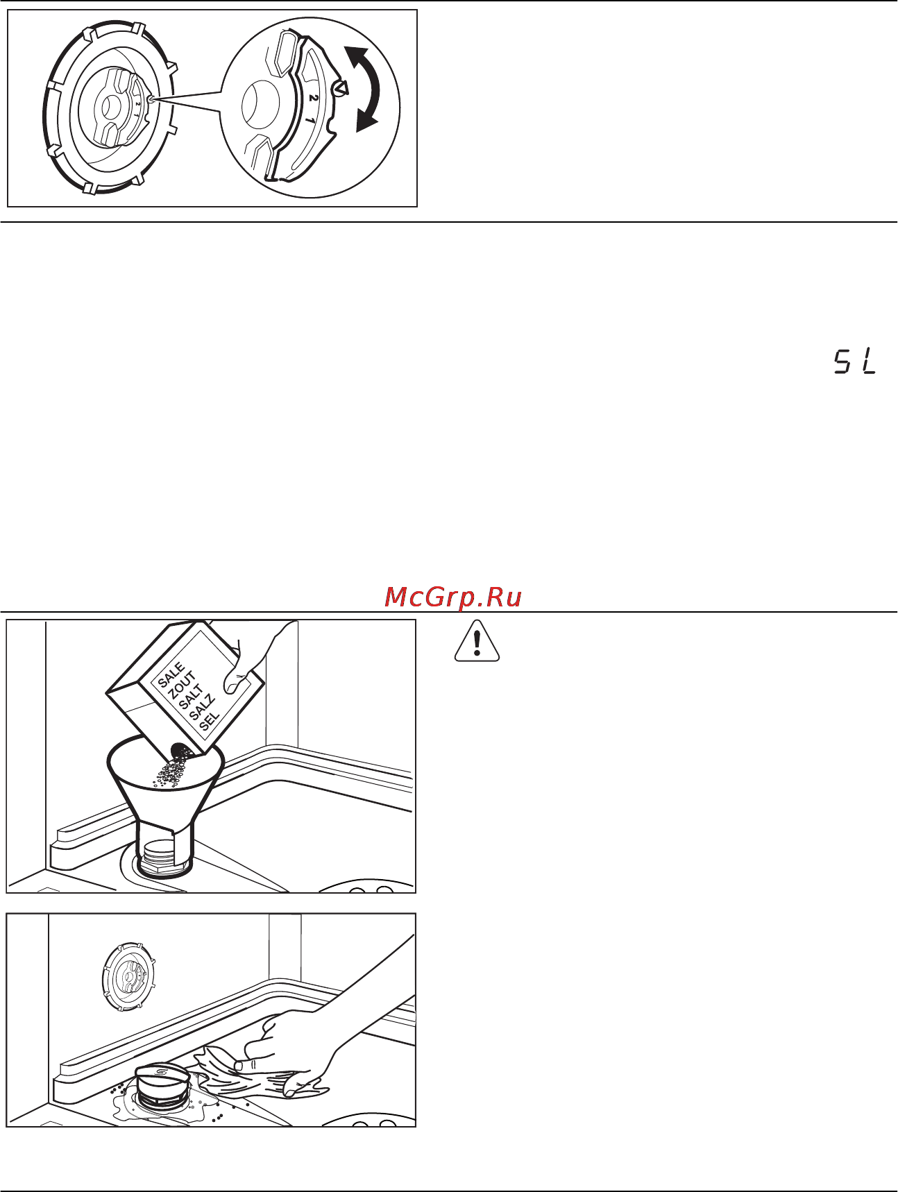 AEG F65410W0P [12/24] Заполнение емкости для соли