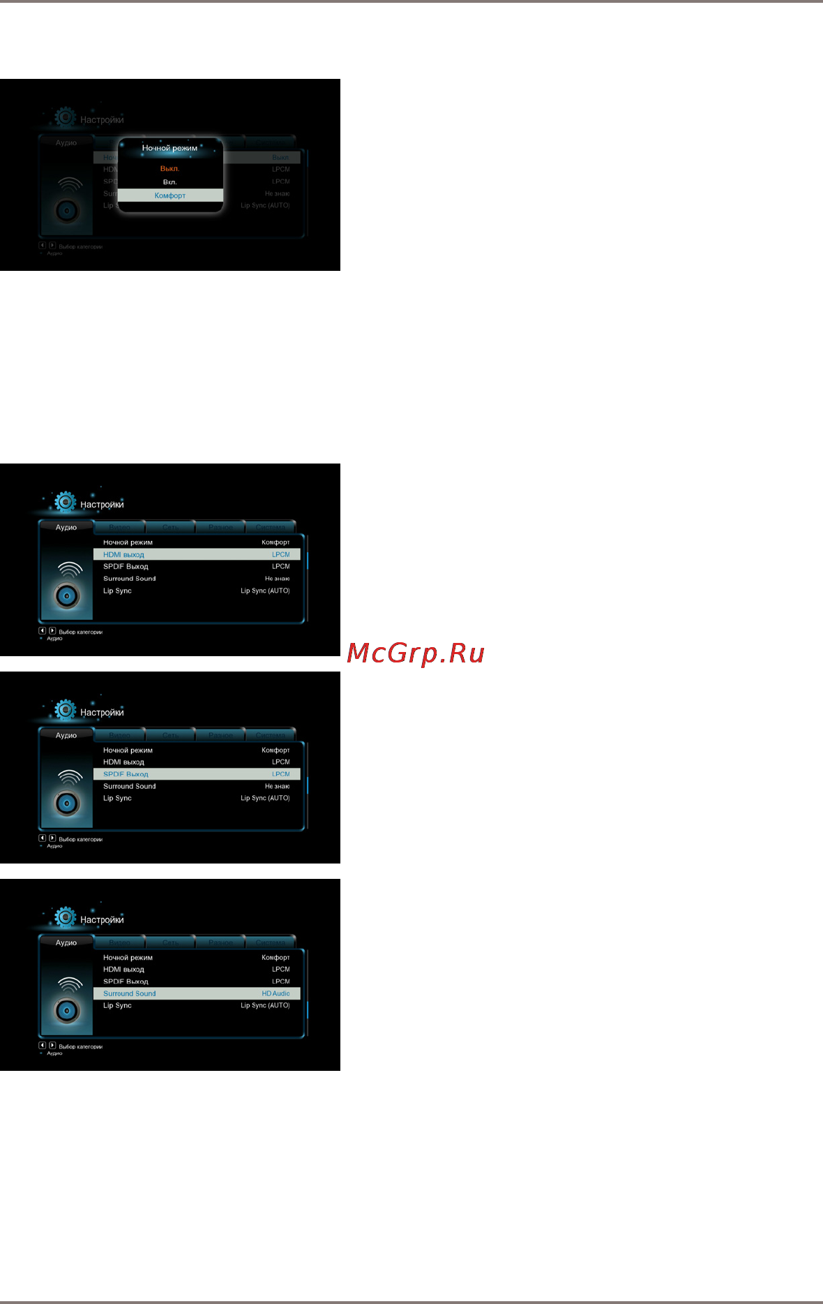 Gmini MAGICBOX HD1210 [33/56] Аудио