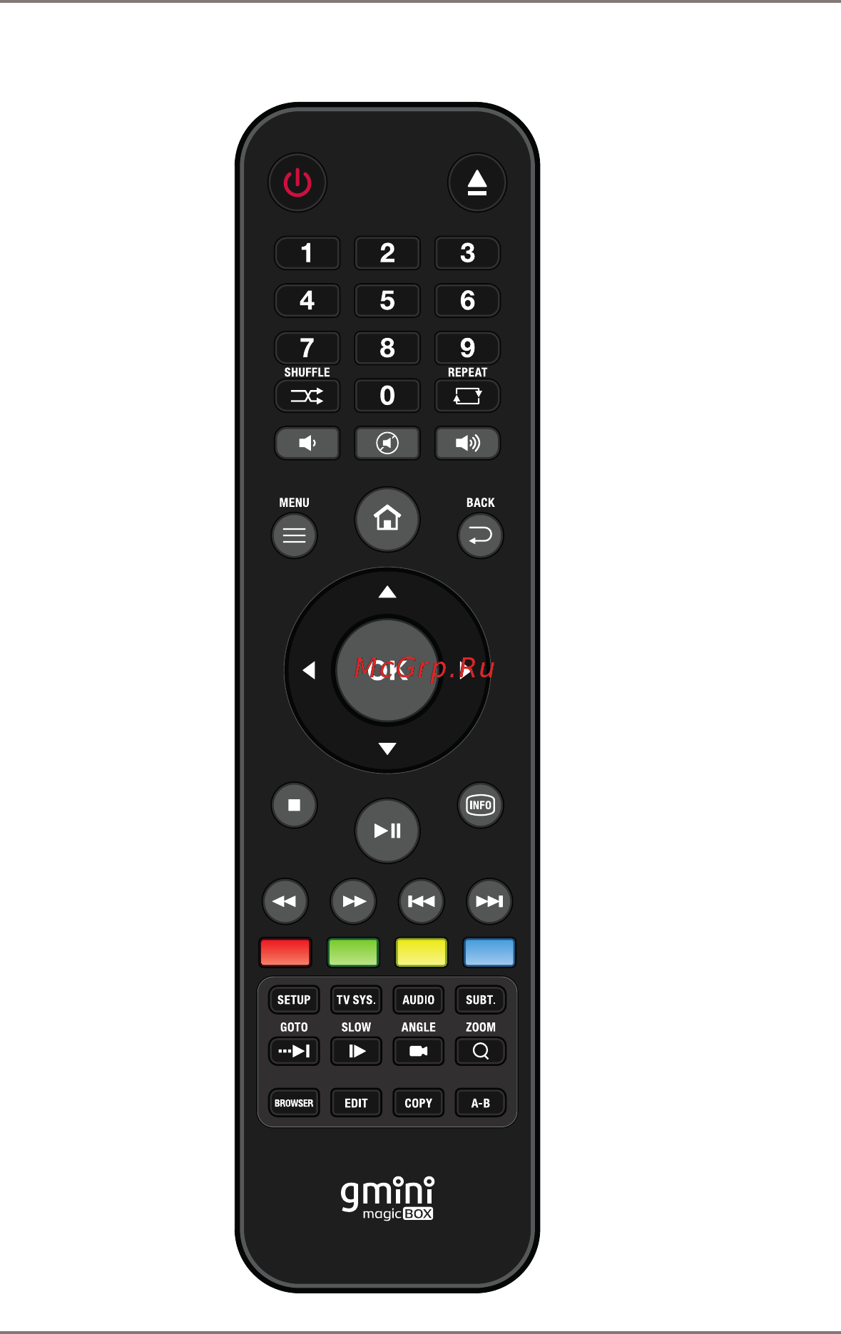 Gmini MAGICBOX HD1200 [12/56] Пульт дистанционного управления
