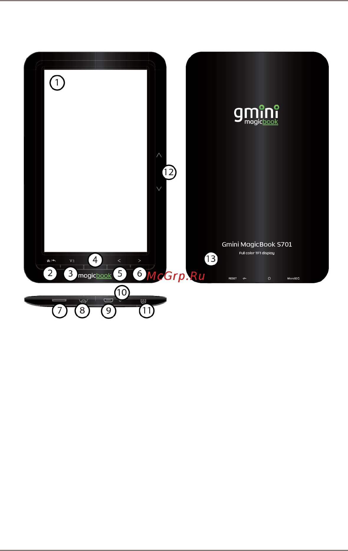 Gmini MAGICBOOK S701 [7/28] Кнопка включения выключения питания