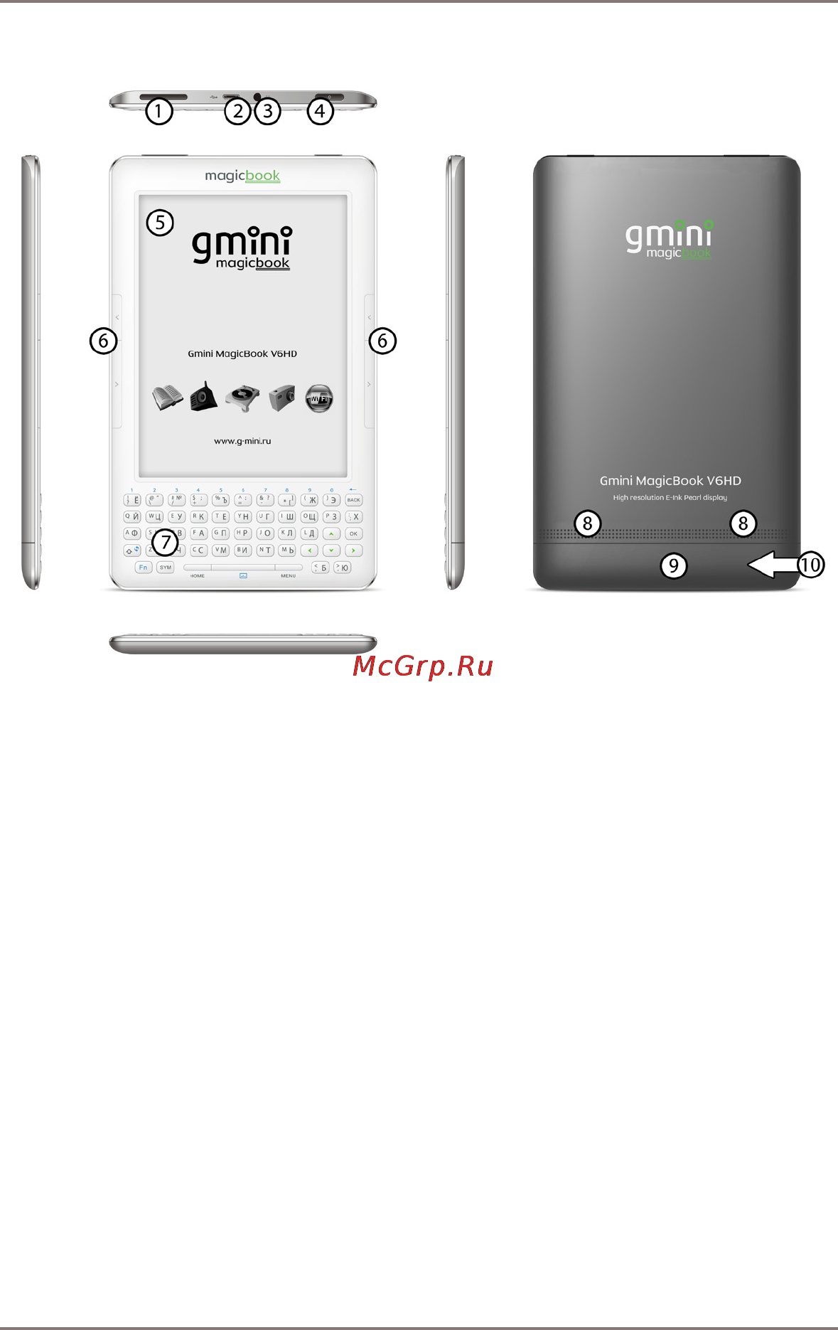 Gmini MAGICBOOK V6HD [8/52] Клавиатура