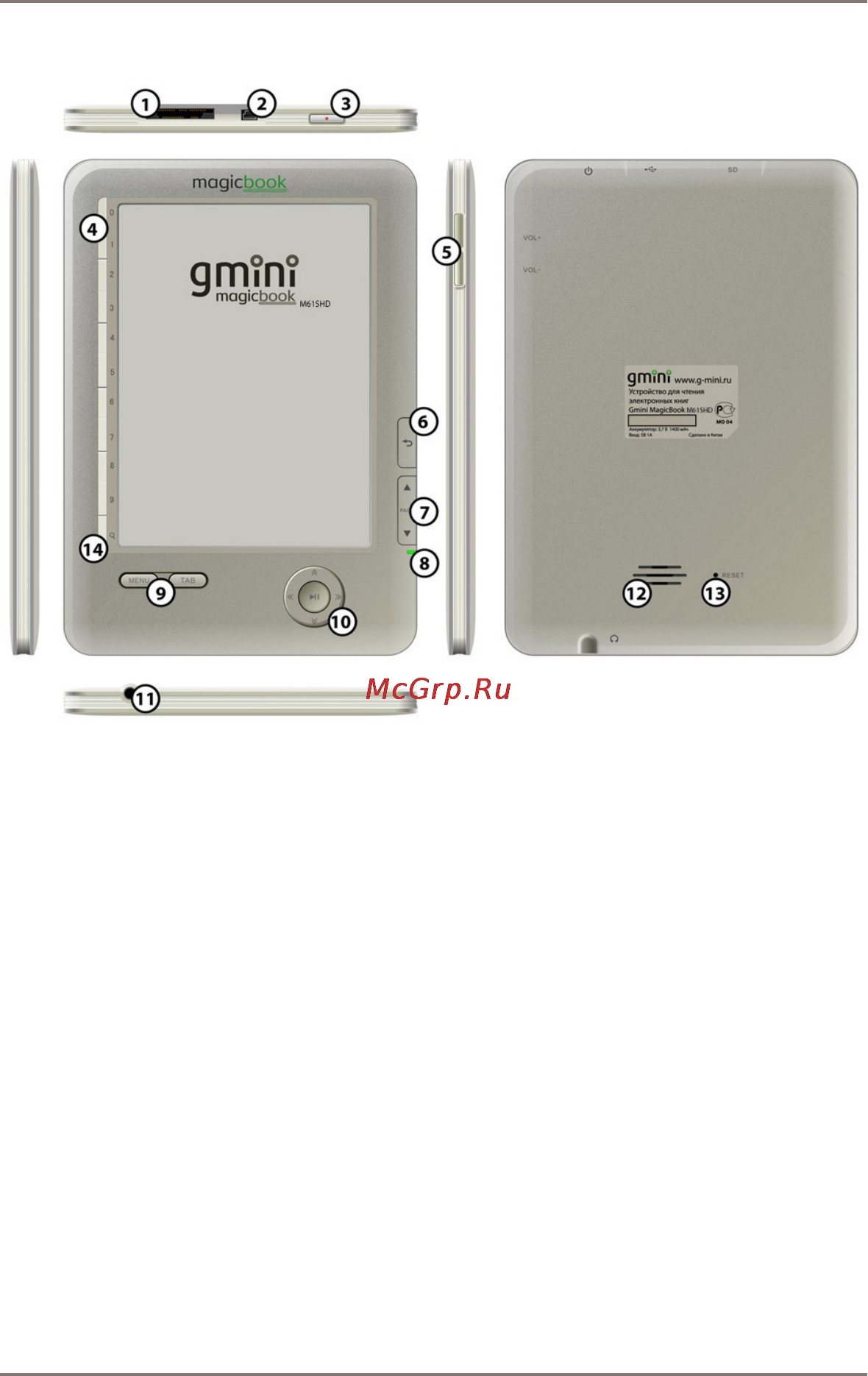 Gmini MAGICBOOK M61SHD [8/36] Внешний вид