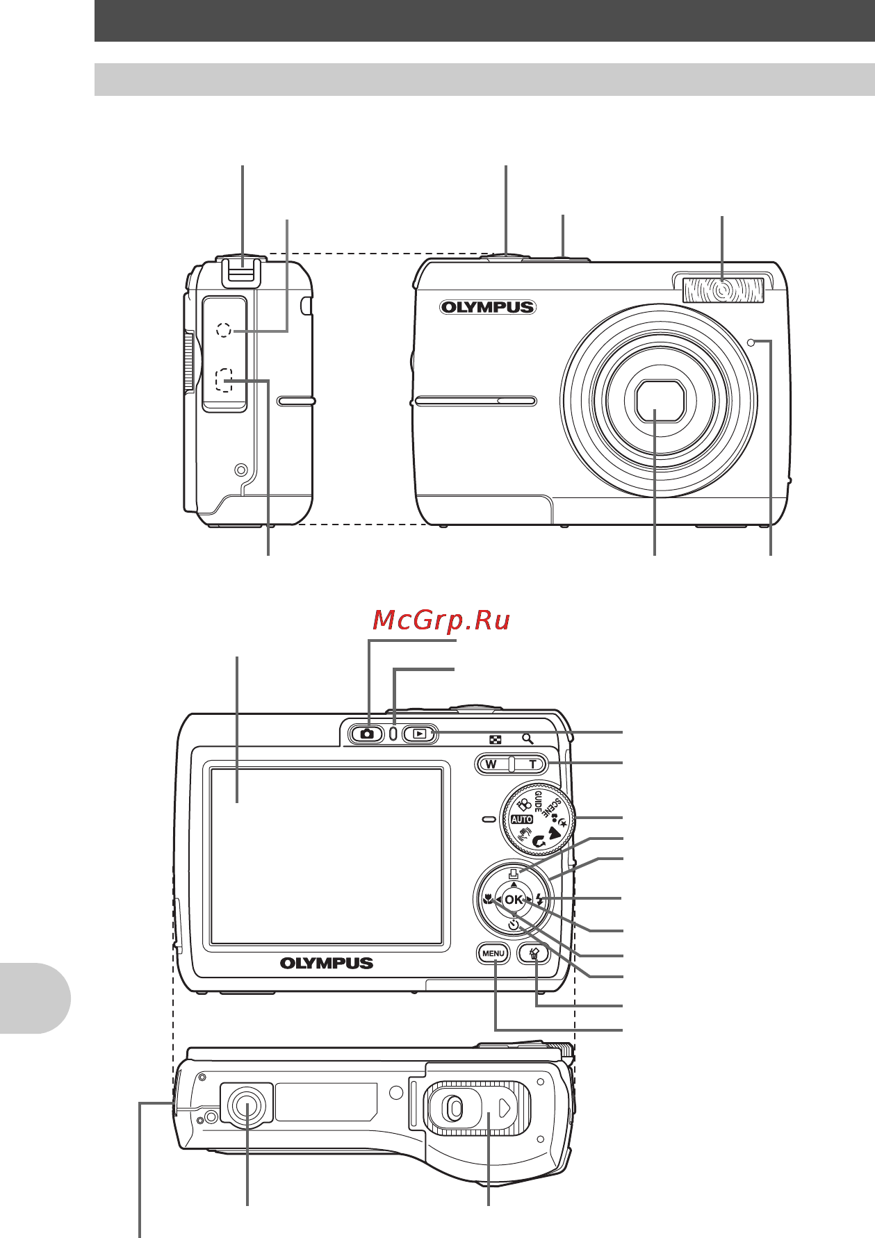 Olympus FE-170 [70/76] Схематичное изображение фотокамеры