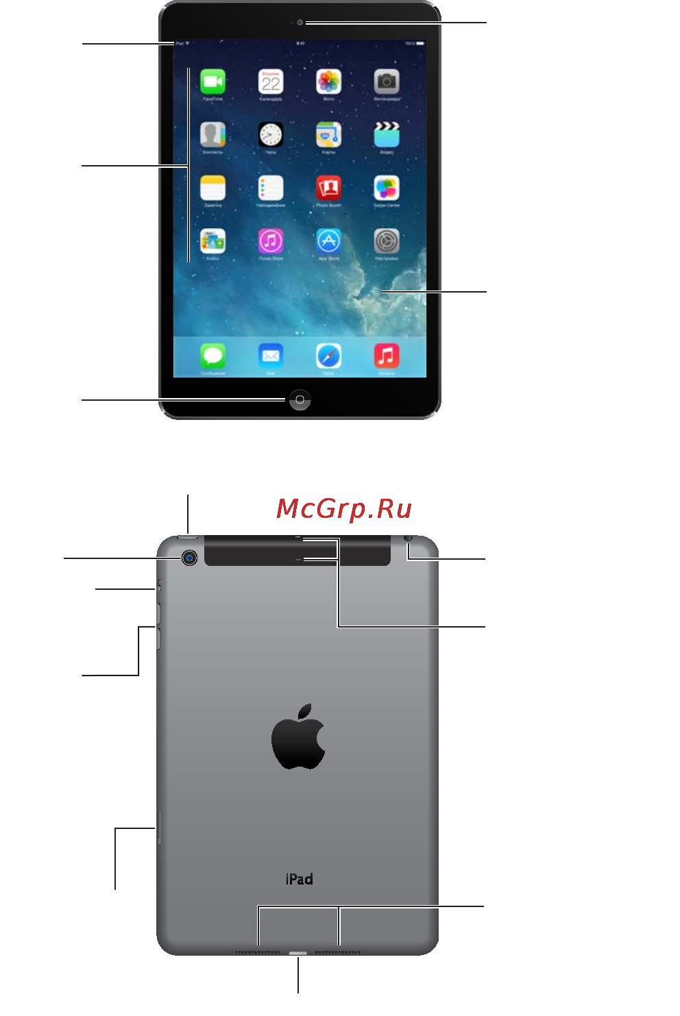 Apple iPad mini Retina 64Gb Wi-Fi Silver ME281RU/A [7/153] Ipad обзор