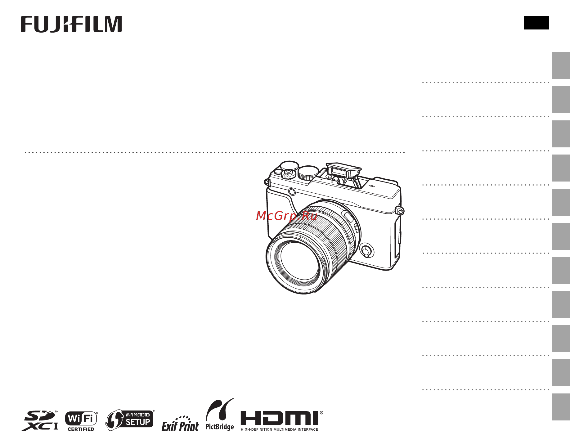 Fujifilm X-E2 Kit 18-55 Silver Инструкция по эксплуатации онлайн
