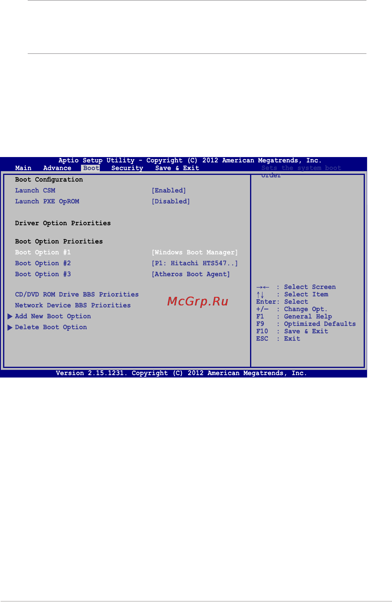 Asus G750JX-T4195H [75/122] Настройки bios