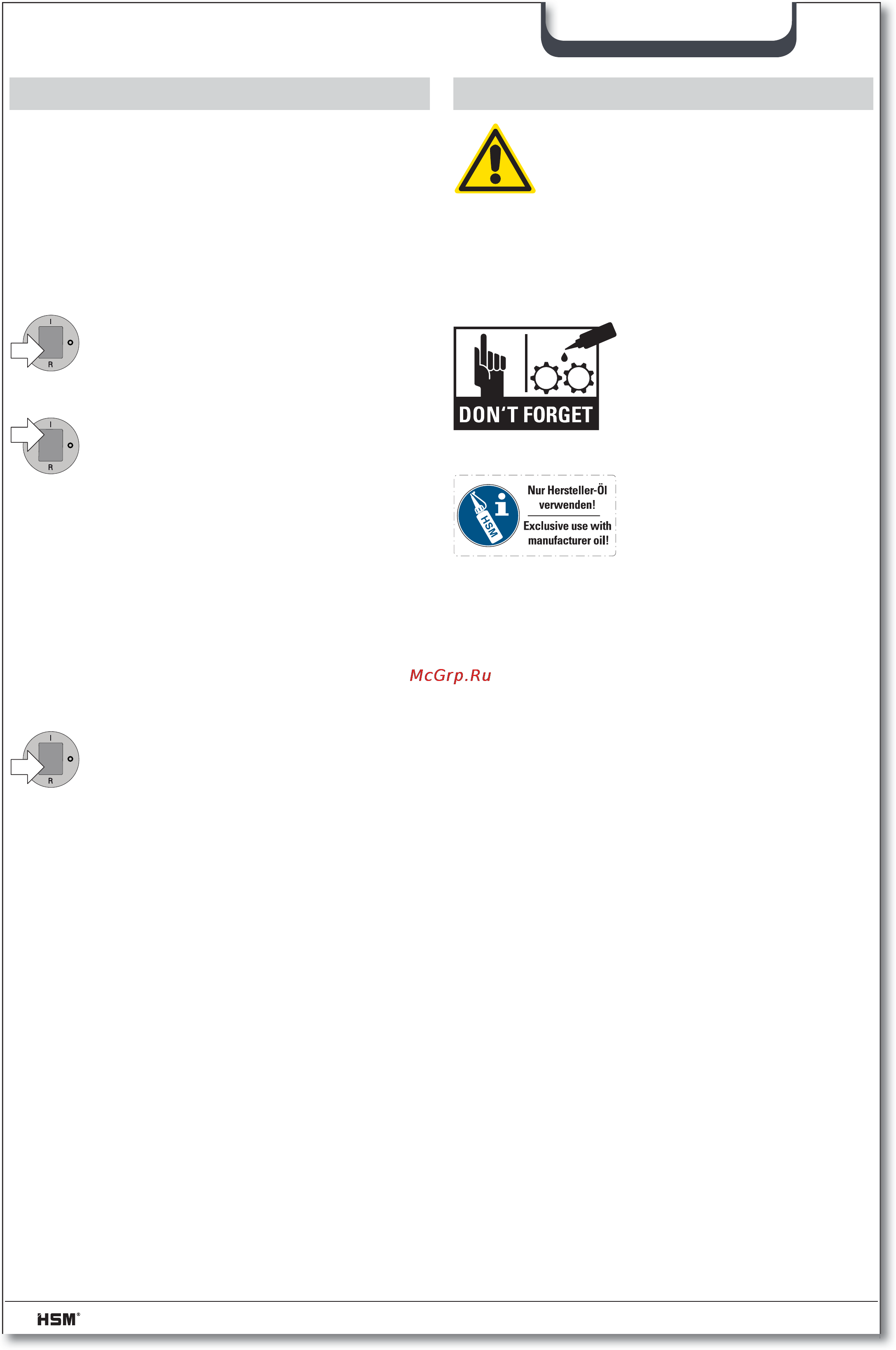 Hsm SECURIO B22 (1,9×15) [36/72] Odstranjevanje motenj