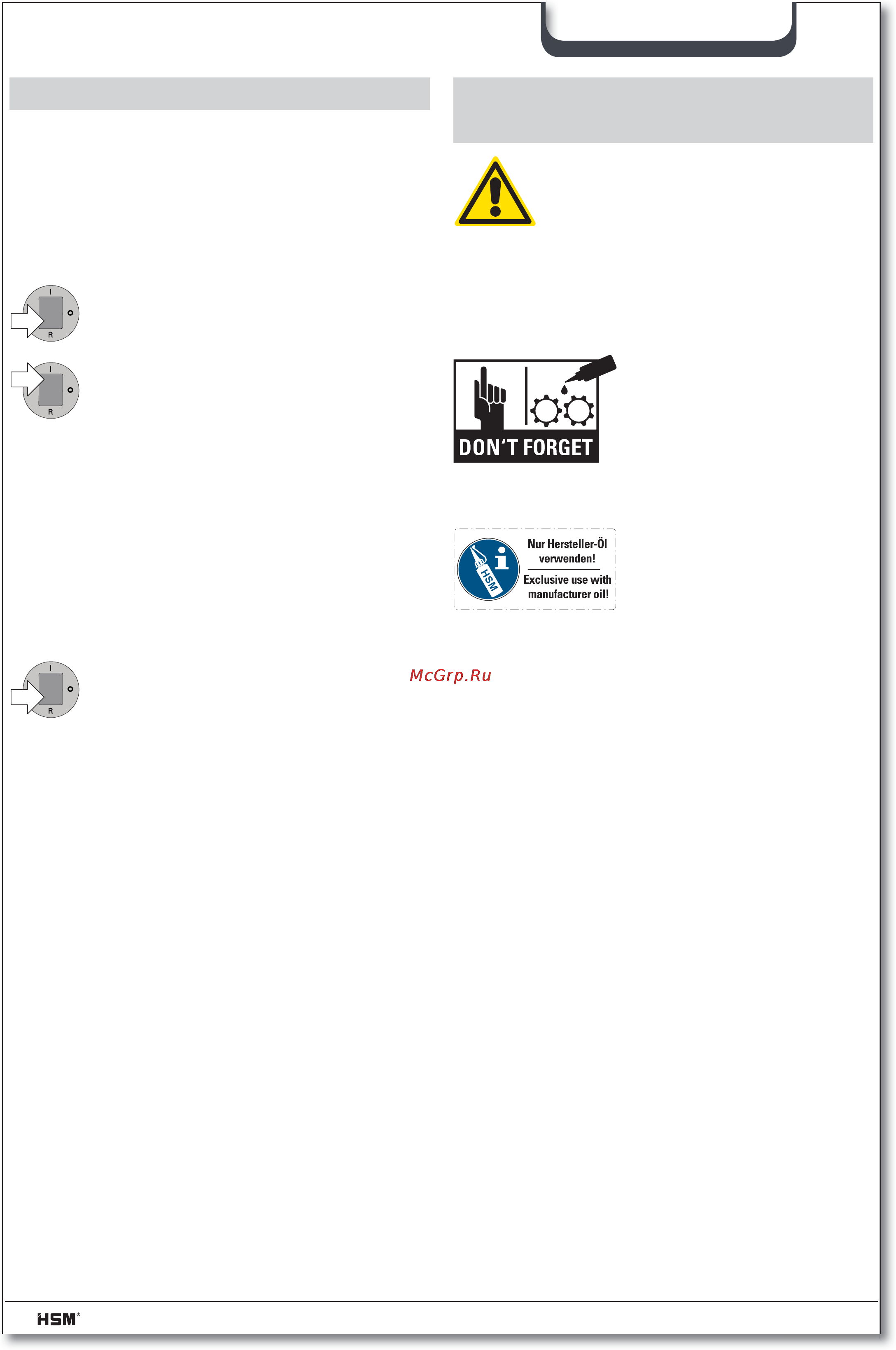 Hsm SECURIO B22 (1,9×15) [48/72] Remedierea avariilor