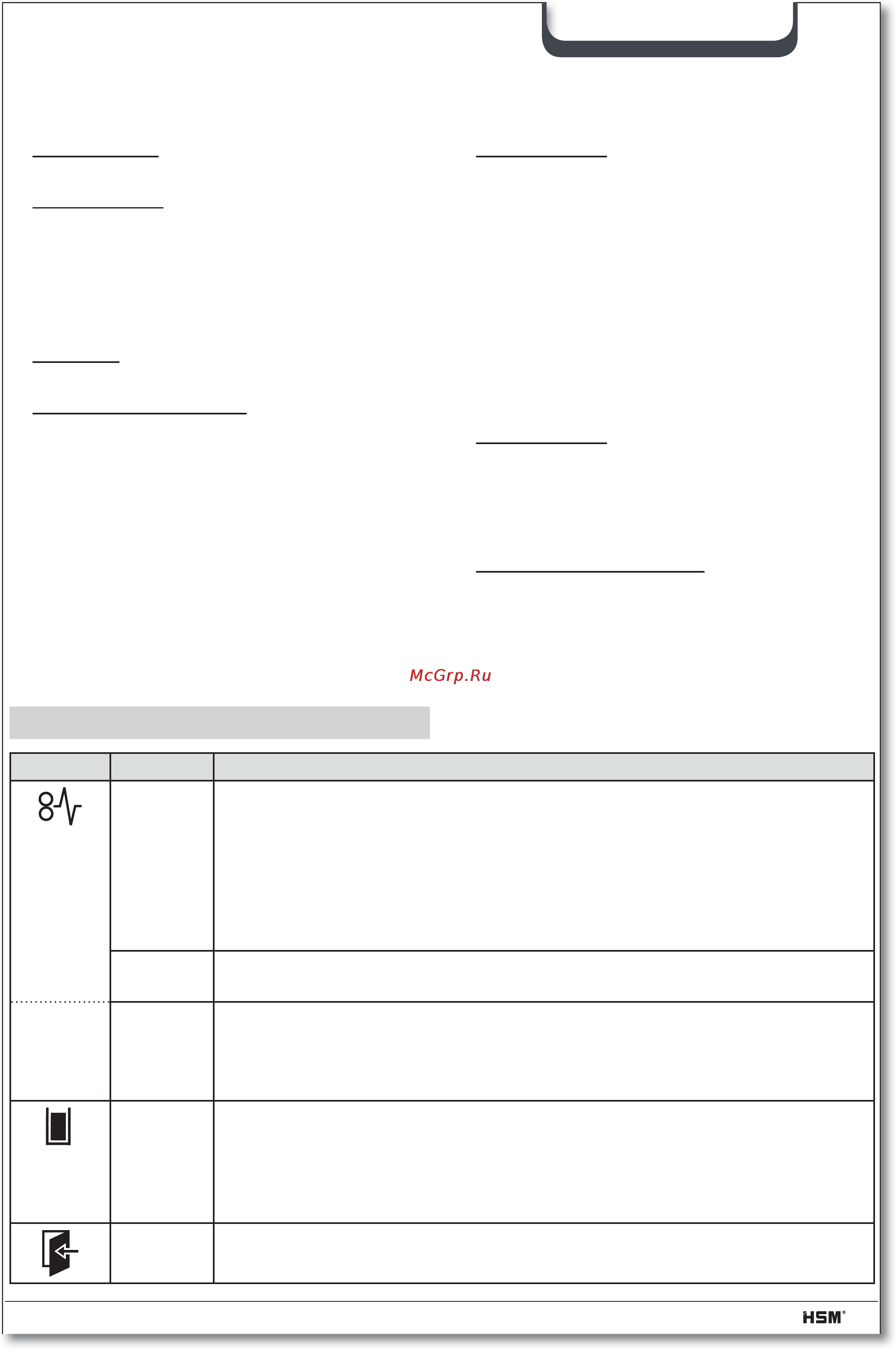 Hsm SECURIO B26 (3,9) [63/92] Remedierea avariilor