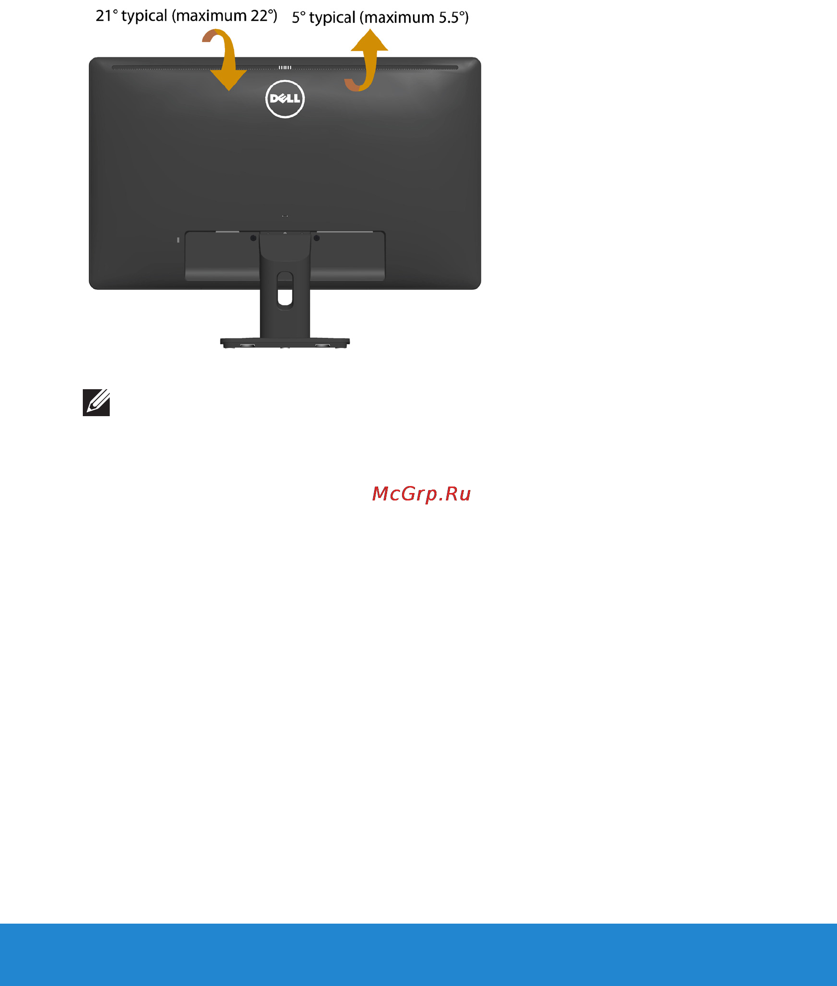 Dell E2214H [44/69] Использование функции наклона