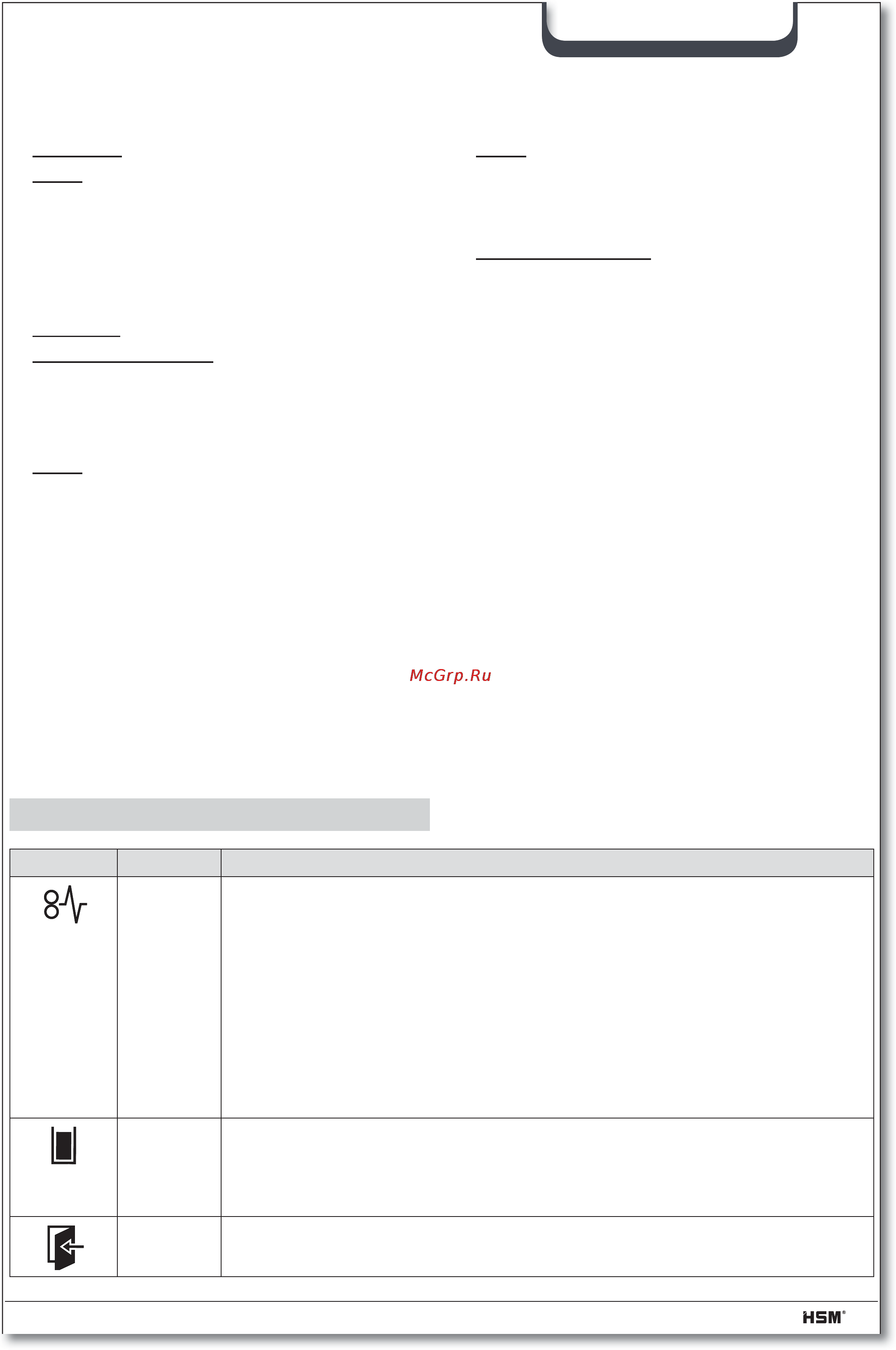 Hsm SECURIO B32 (0,78×11) [87/92] Arıza giderme