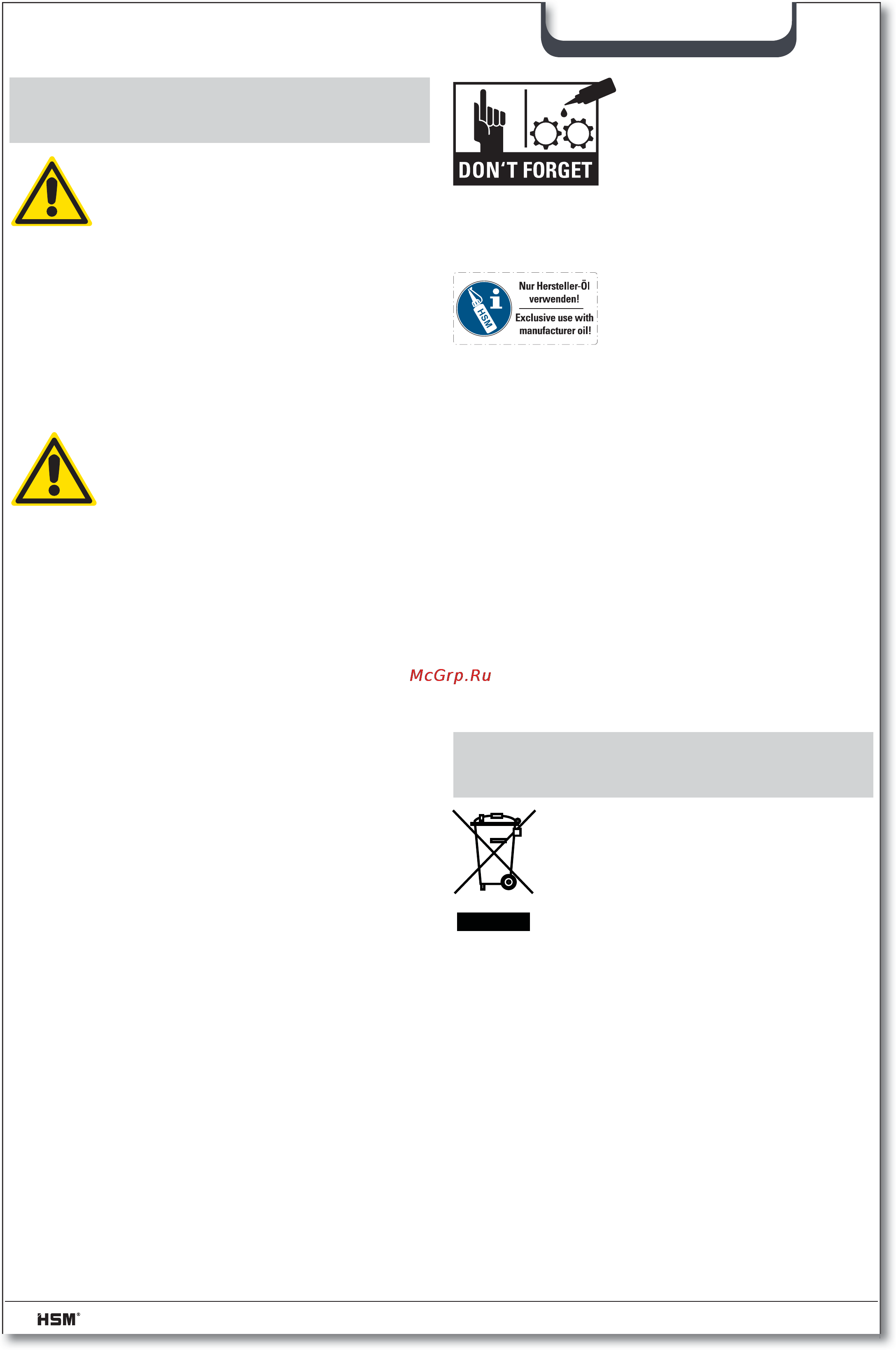 Hsm SECURIO B34 (5,8) [64/92] Curăţarea şi întreţinerea curentă