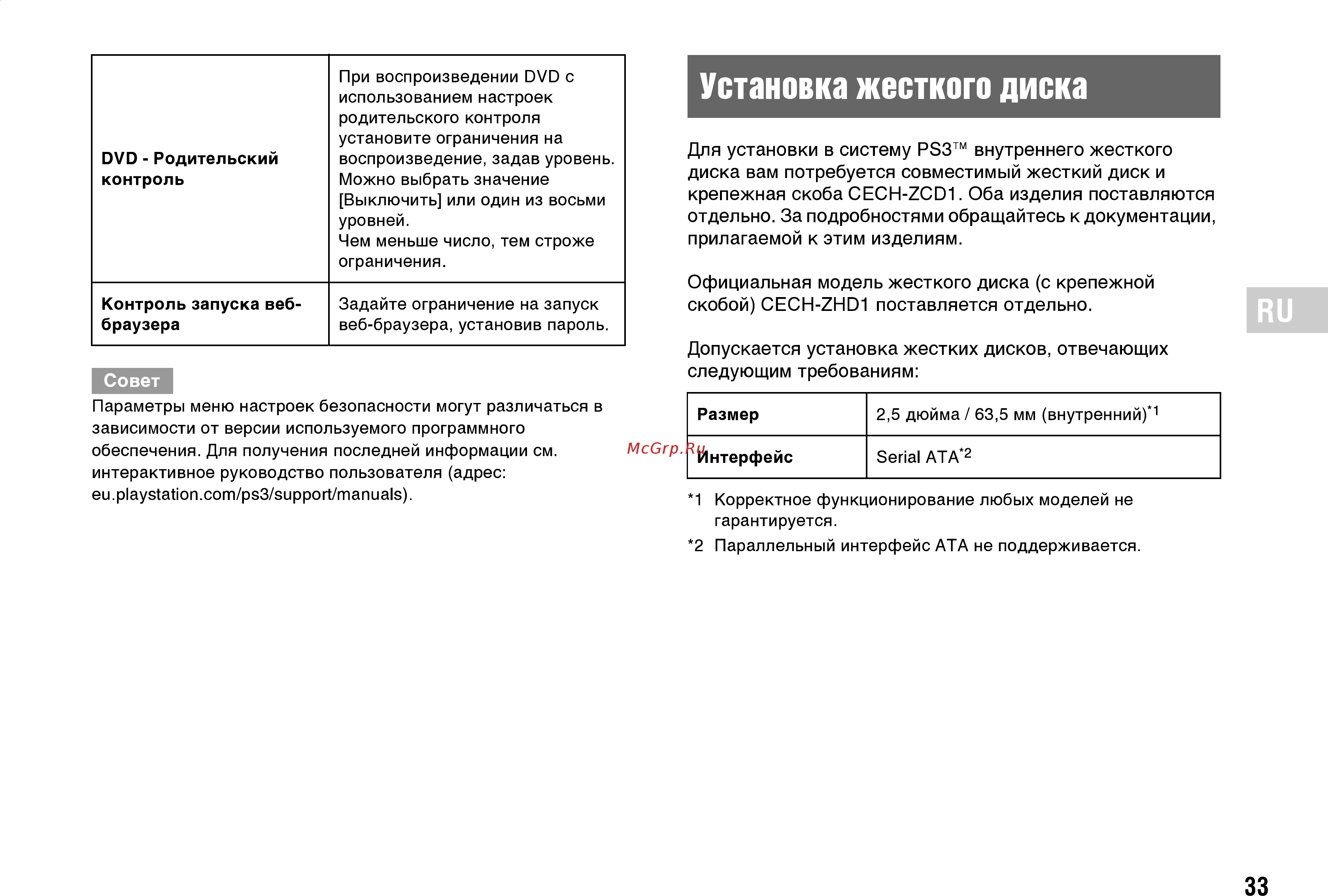 Sony 12GB (CECH-4208A) Инструкция по эксплуатации онлайн [13/28] 92204