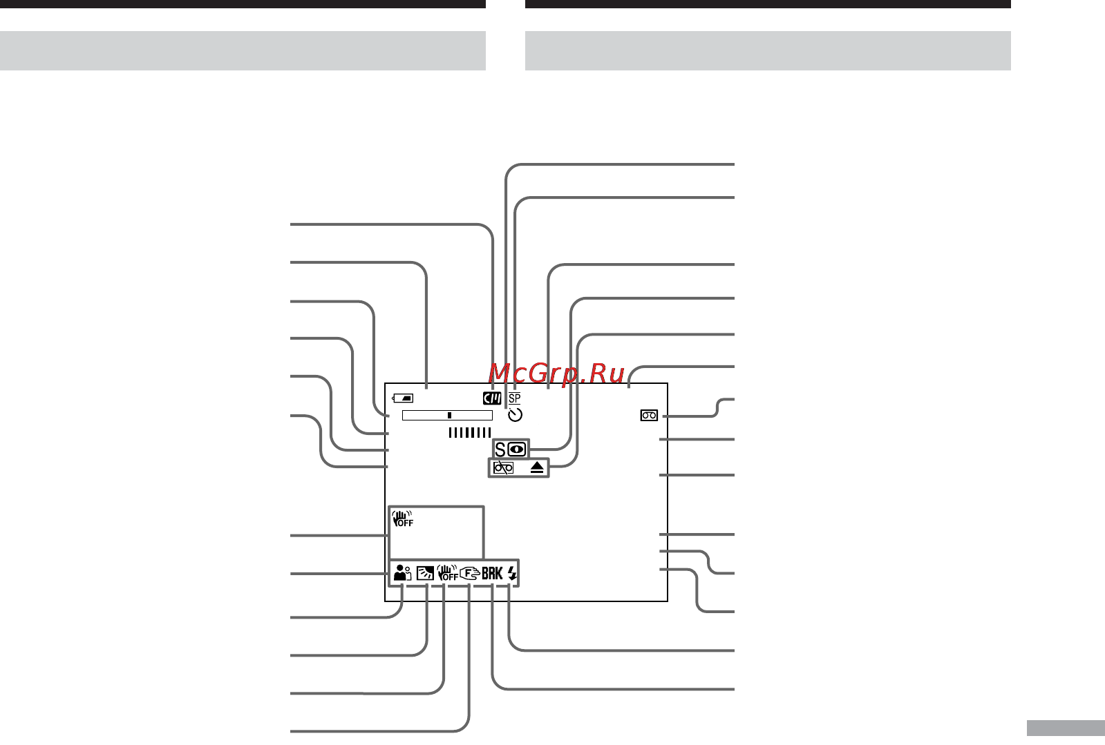 Sony DCR-PC103E [311/316] Delar och kontroller oбознaчeниe дeтaлeй и оpгaнов yпpaвлeния