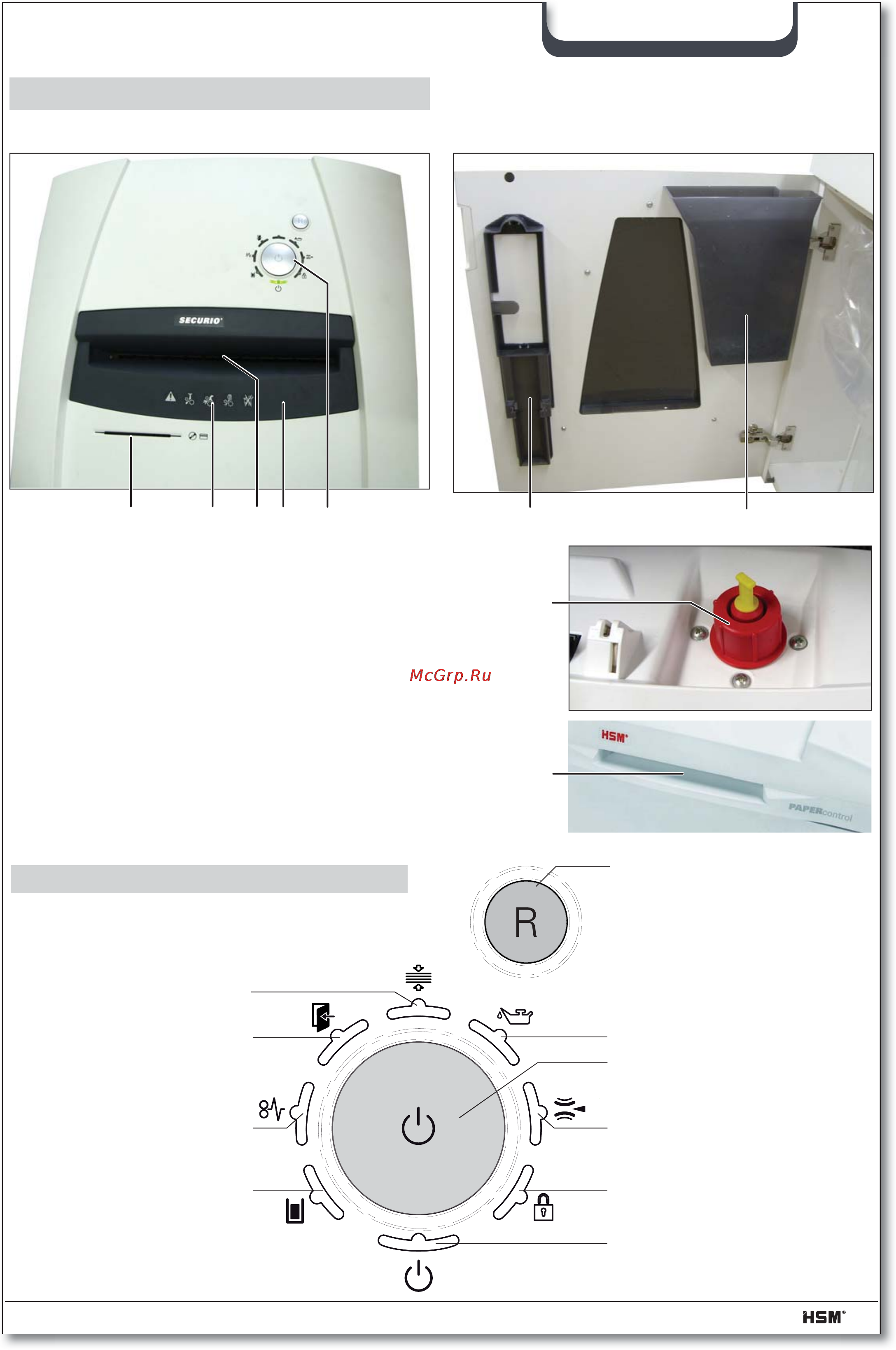 Hsm SECURIO P44 (3,9) [37/92] Органы управления и индикации