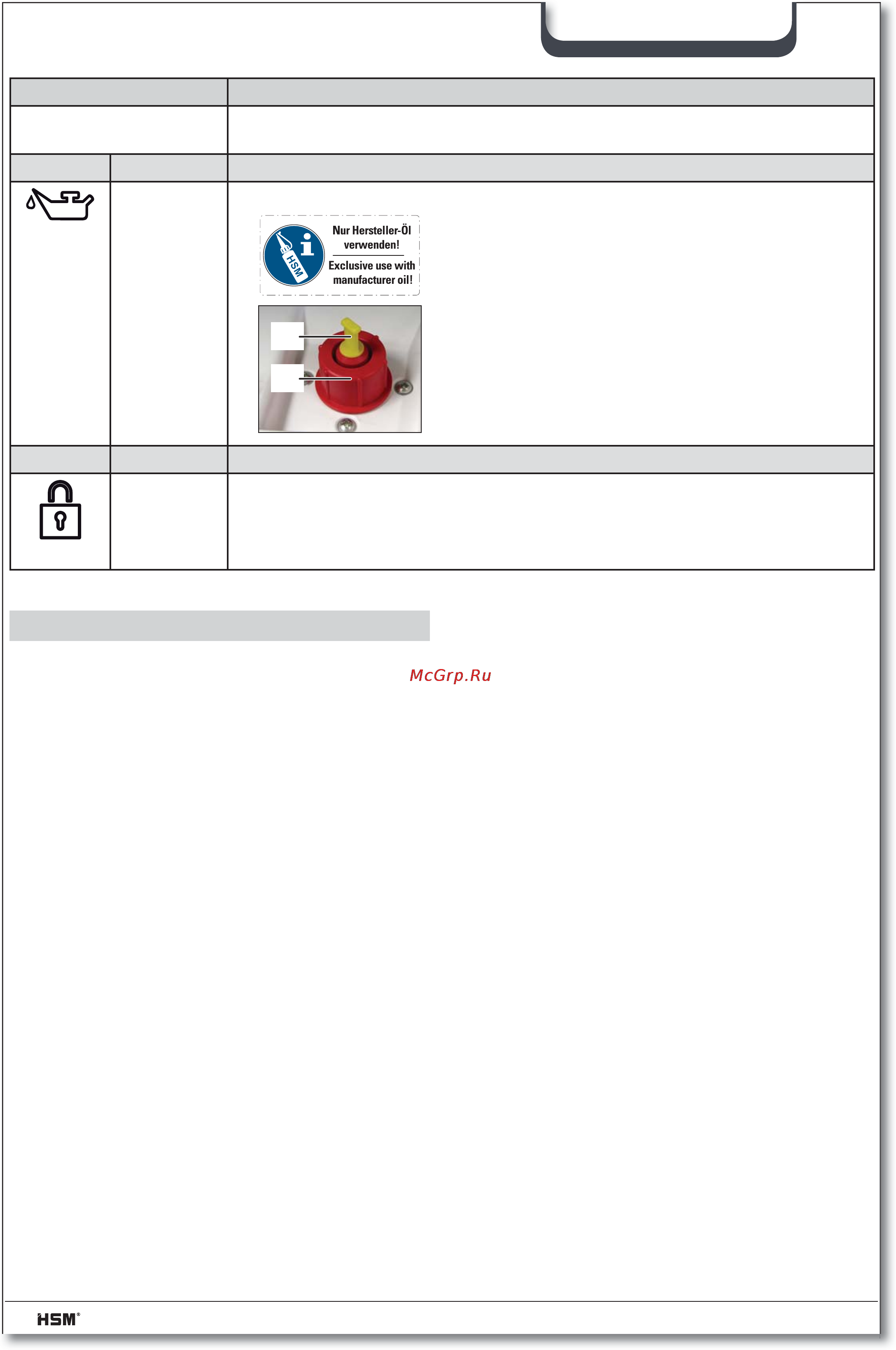 Hsm SECURIO P44 (3,9) [88/92] Uyarılar