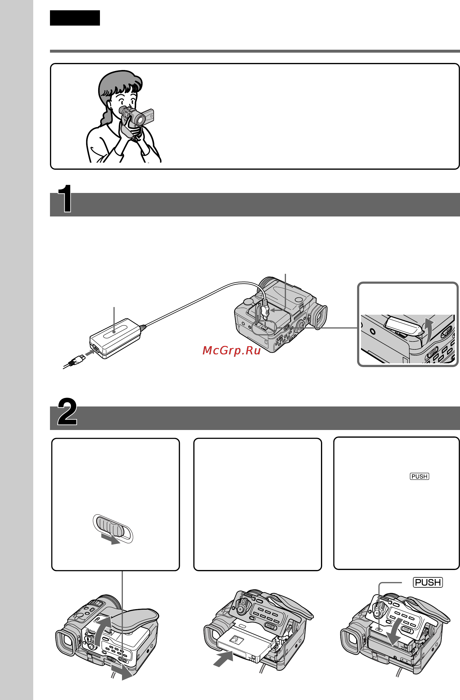 Sony DCR-PC100E [6/200] Quick start guide