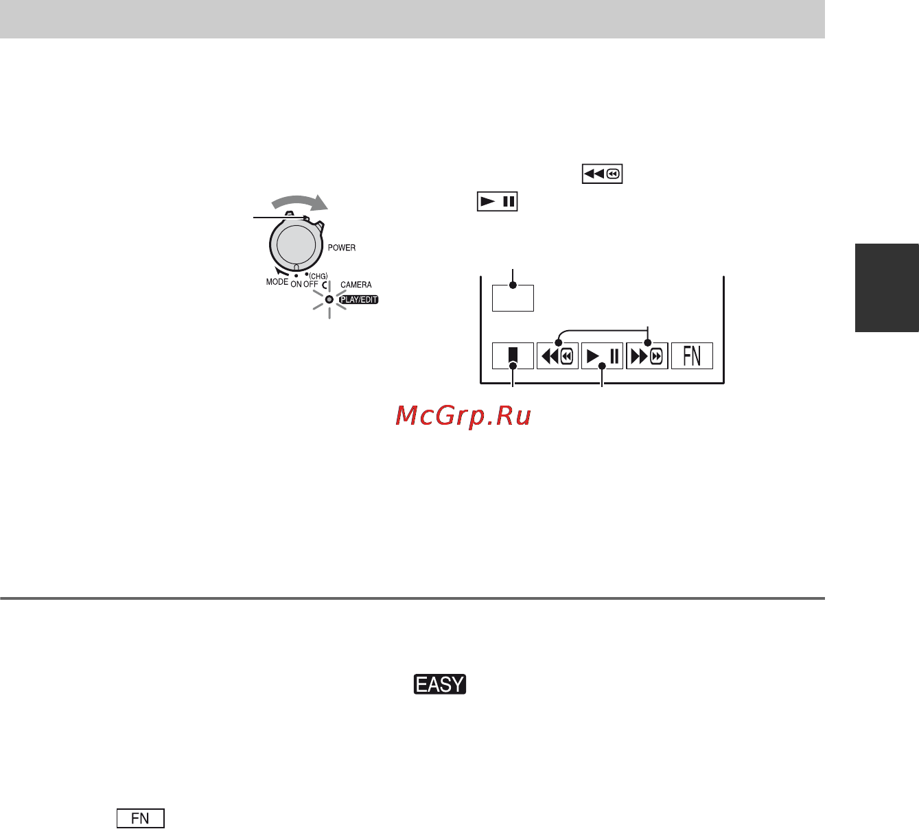 Sony DCR-HC51E [19/88] X кнопка недоступная во время работы easy handycam