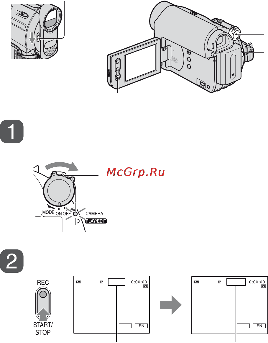 Sony DCR-HC53E [20/88] Запись
