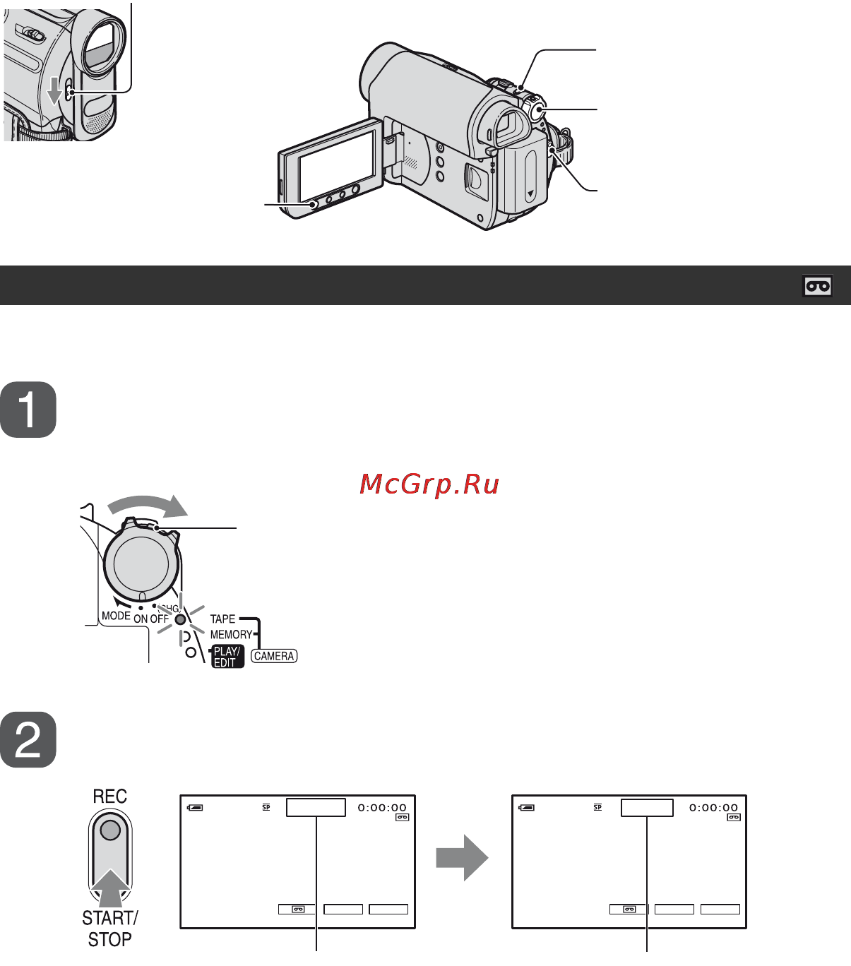 Sony DCR-HC48E [20/116] Запись