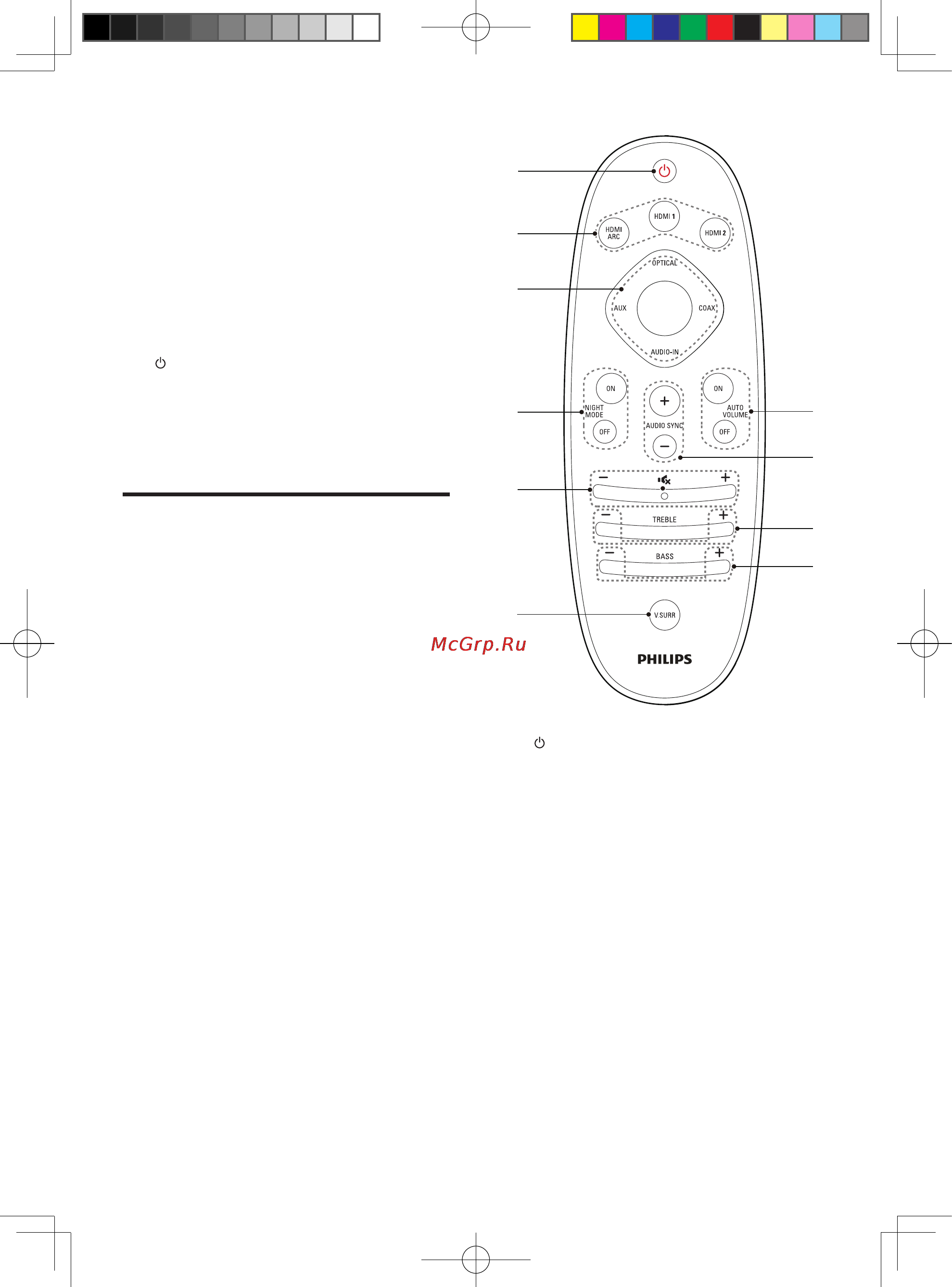 Philips HTL9100/12 [8/24] Пульт ду