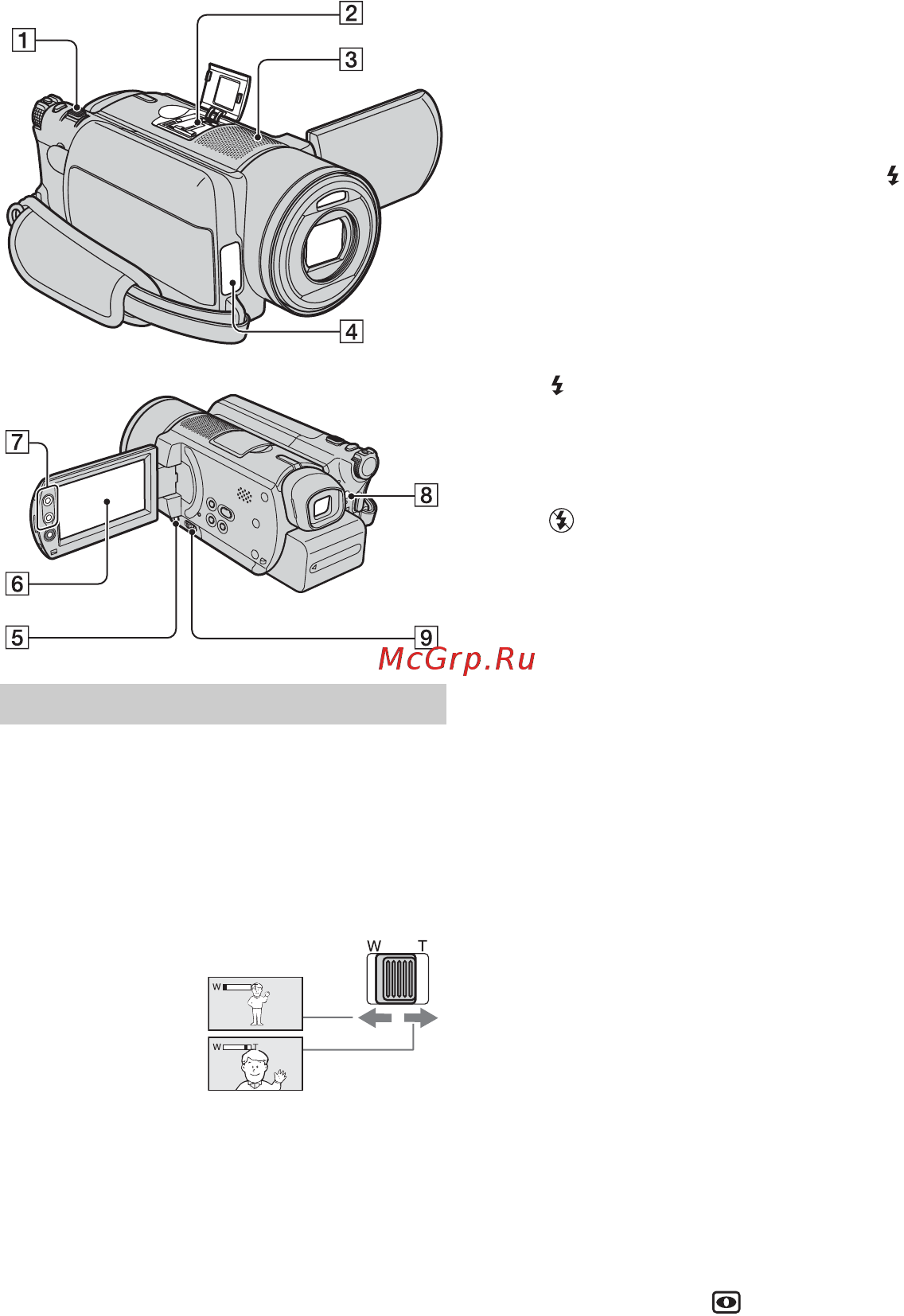 Sony DCR-SR90E [34/115] Функции используемые для записи воспроизведения и т д