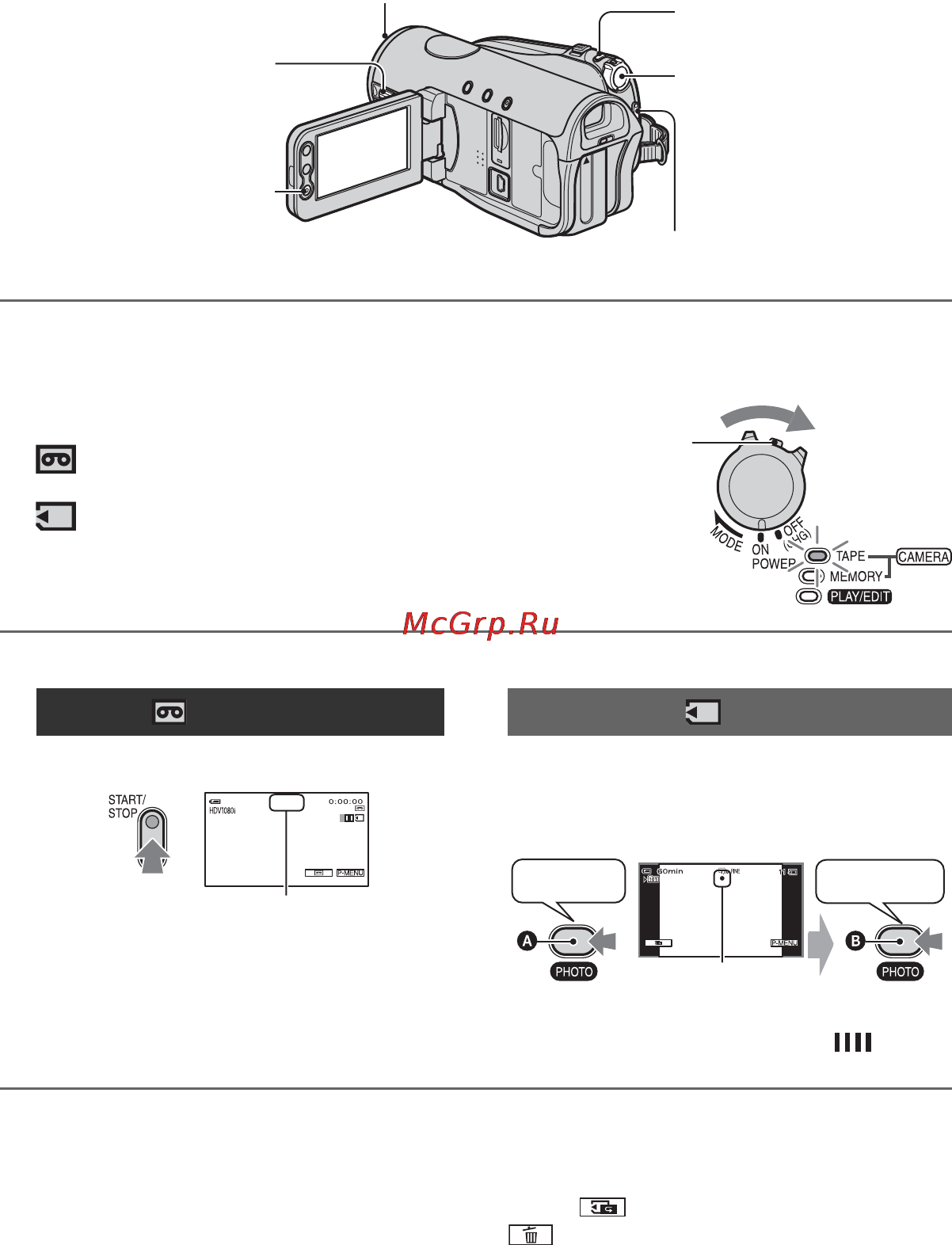 Sony HDR-HC3E [26/131] Recording