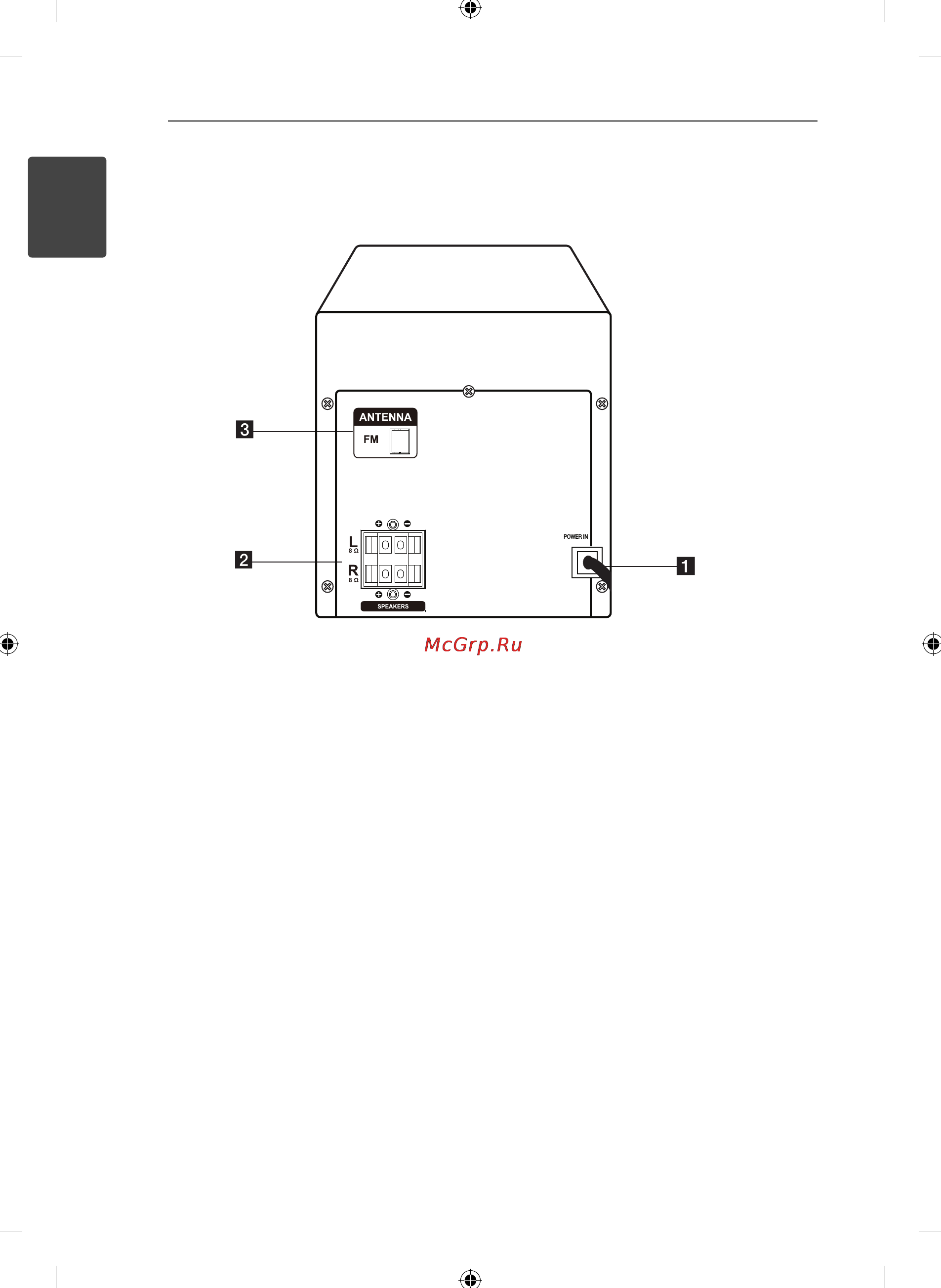LG CM2130 [10/22] Задняя панель
