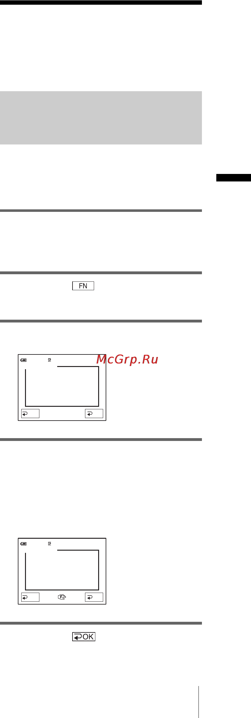 Sony DCR-HC16E [131/216] Фокусировка на объекте съемки spot focus